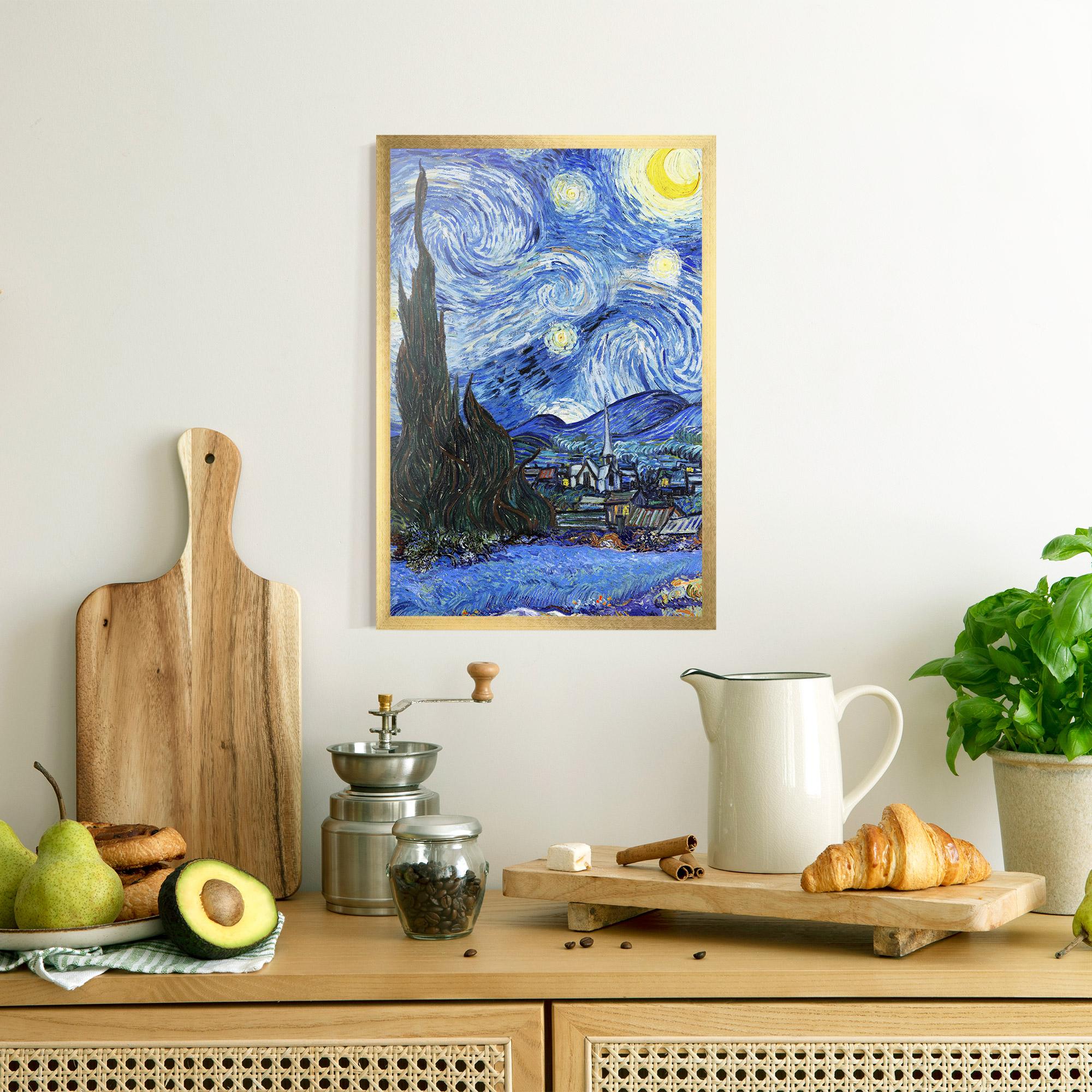 Poster Înrămat Starry Night Art mockup 8