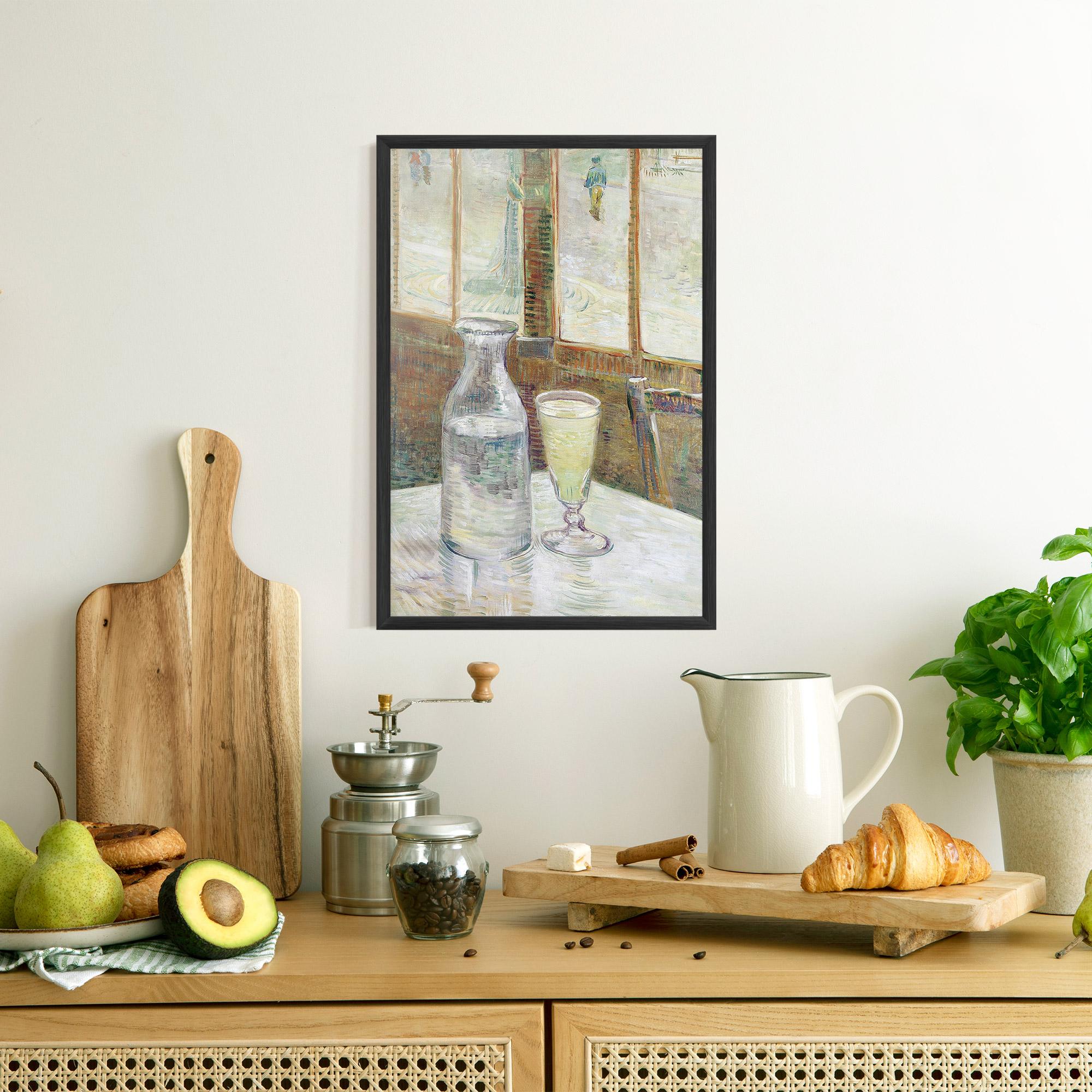 Poster Înrămat Cafetafel Met Absint mockup 8