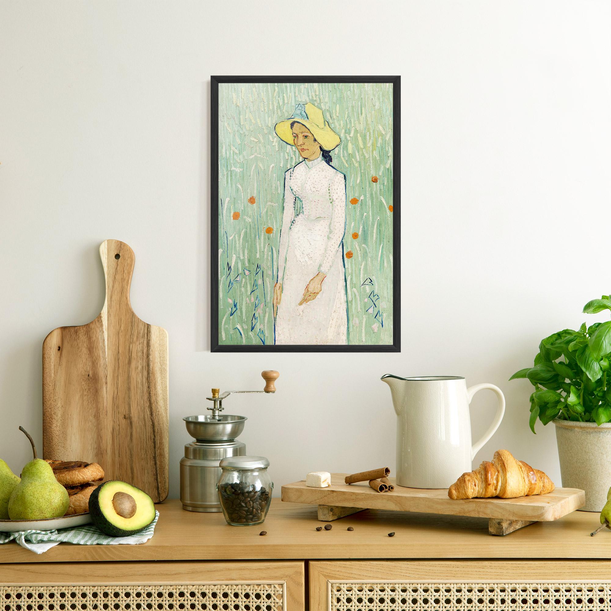 Poster Înrămat Girl In White mockup 8