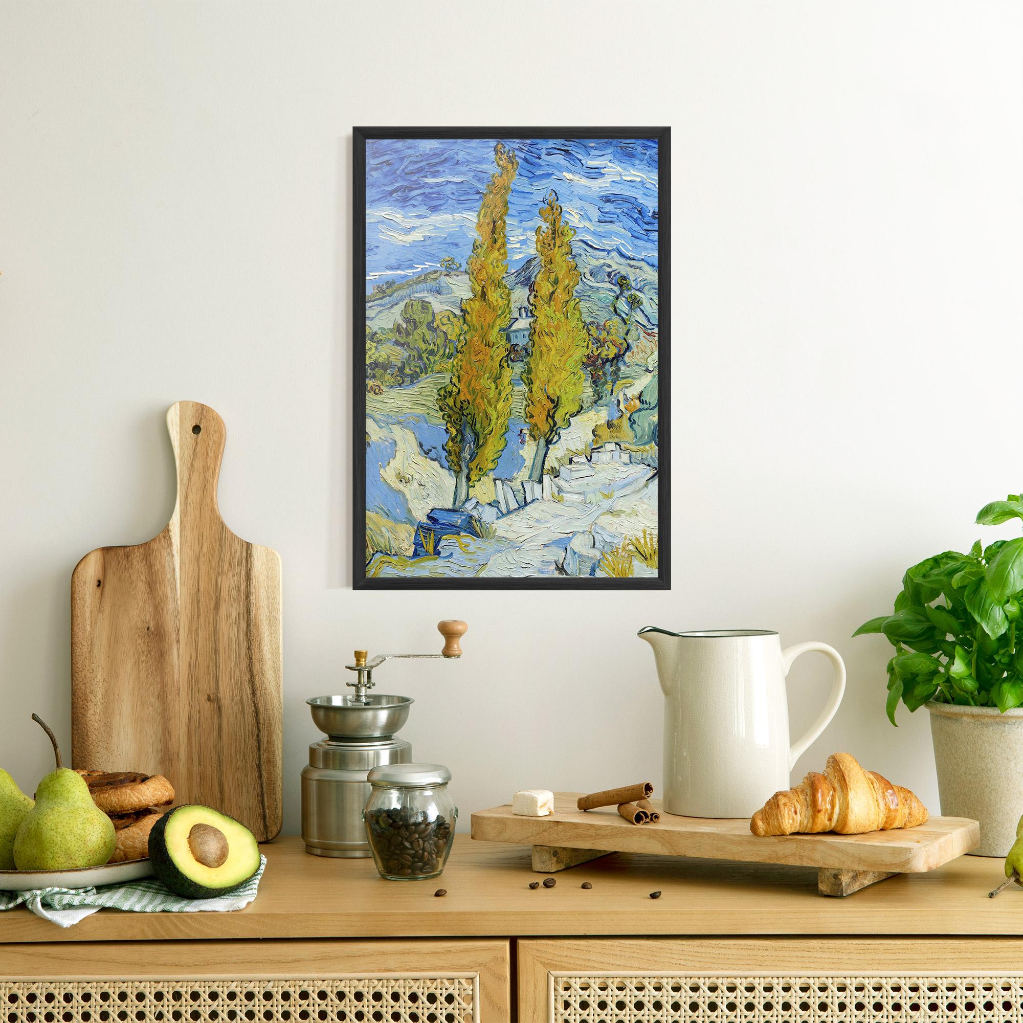 Poster Înrămat Poplars At Saint Remy mockup 8