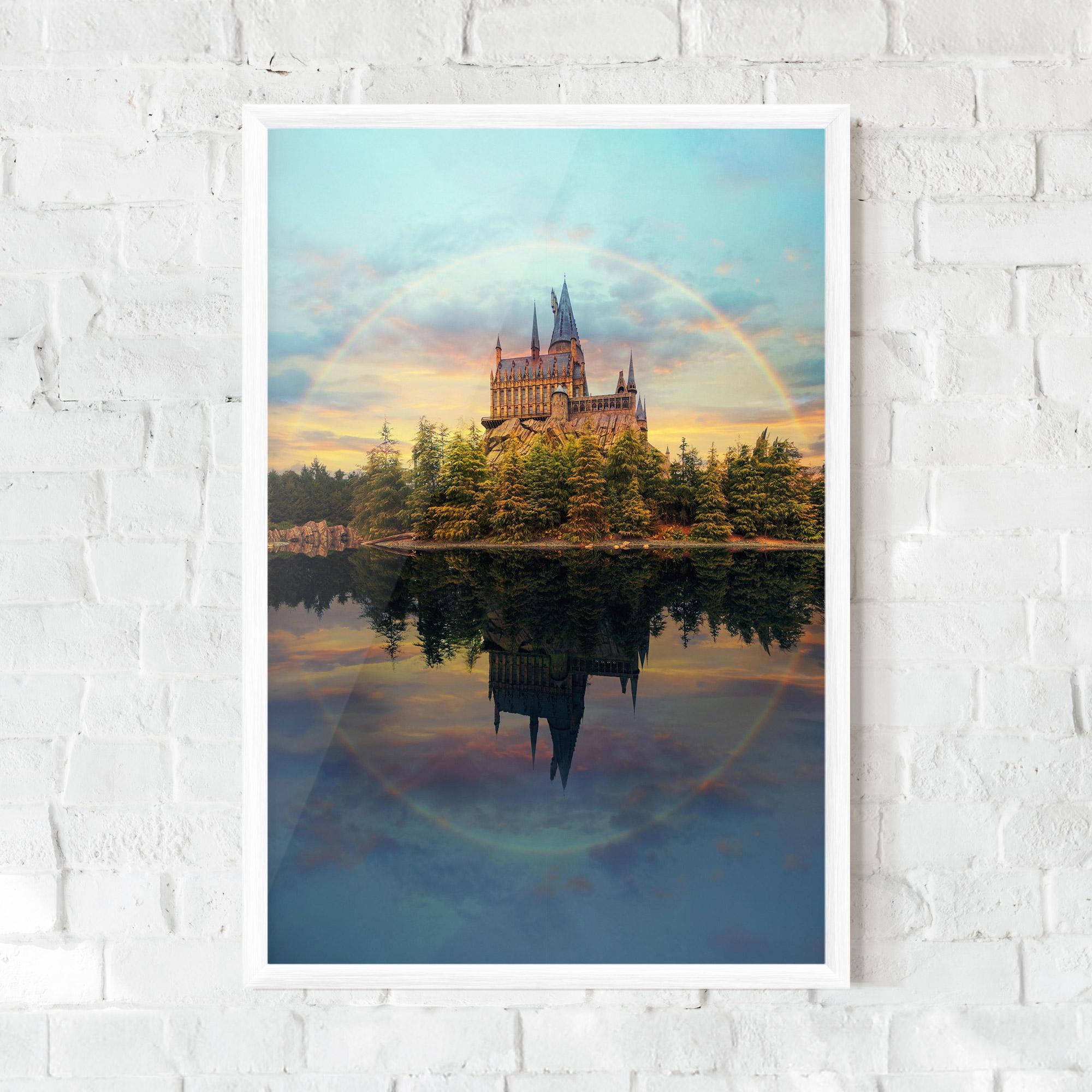 Poster Înrămat Hogwarts Castle mockup 0