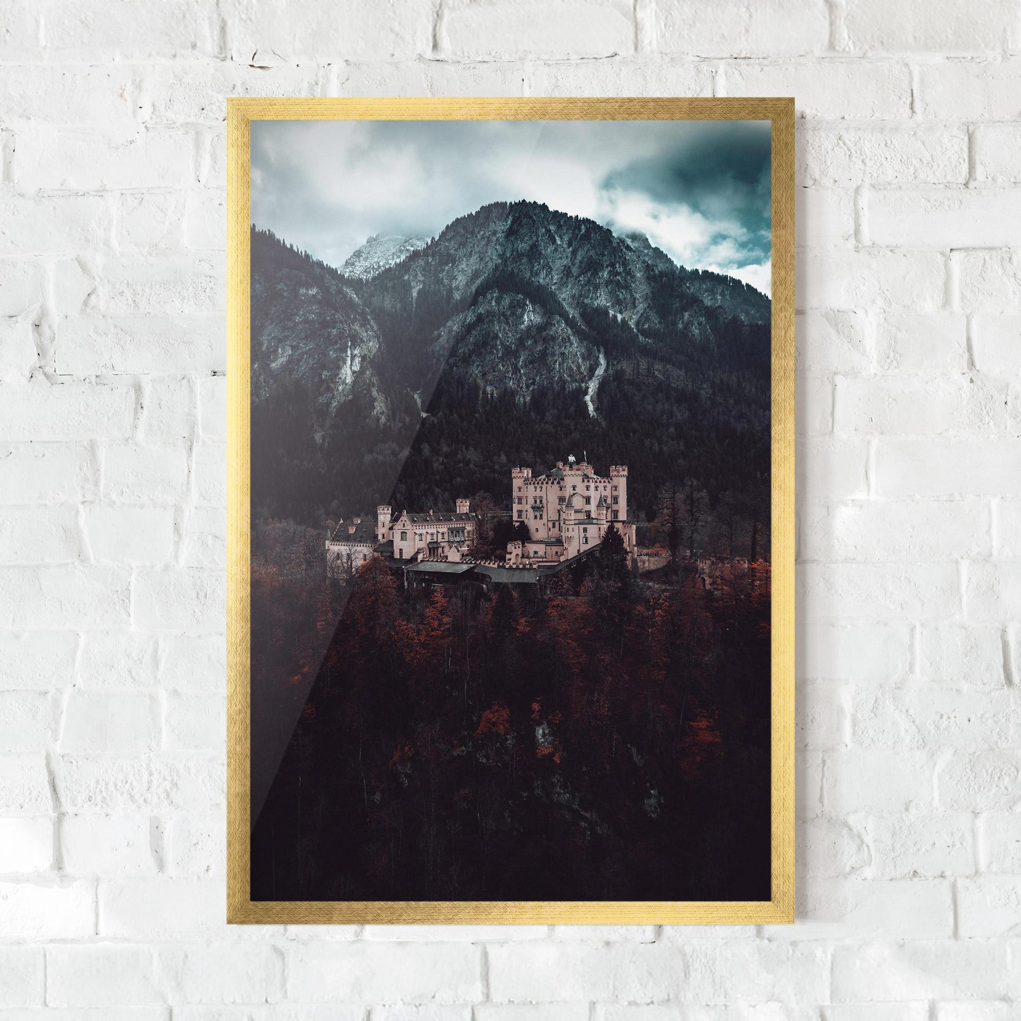 Poster Înrămat Forest Castle mockup 0