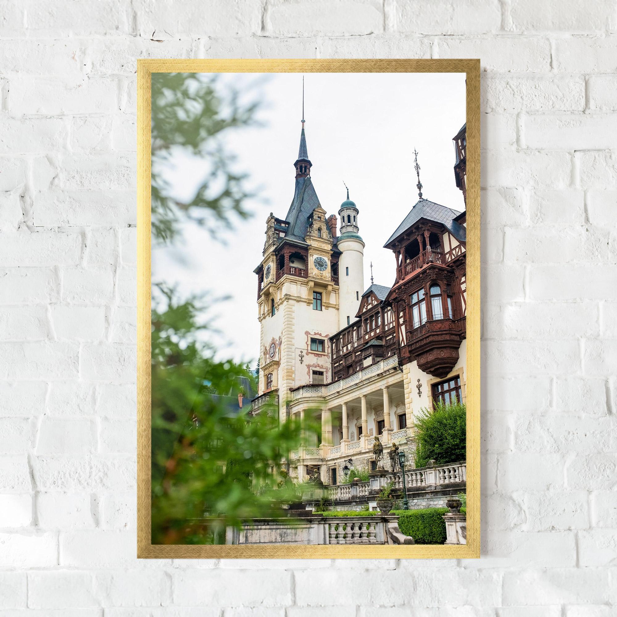 Poster Înrămat Peles Castle Romania mockup 0