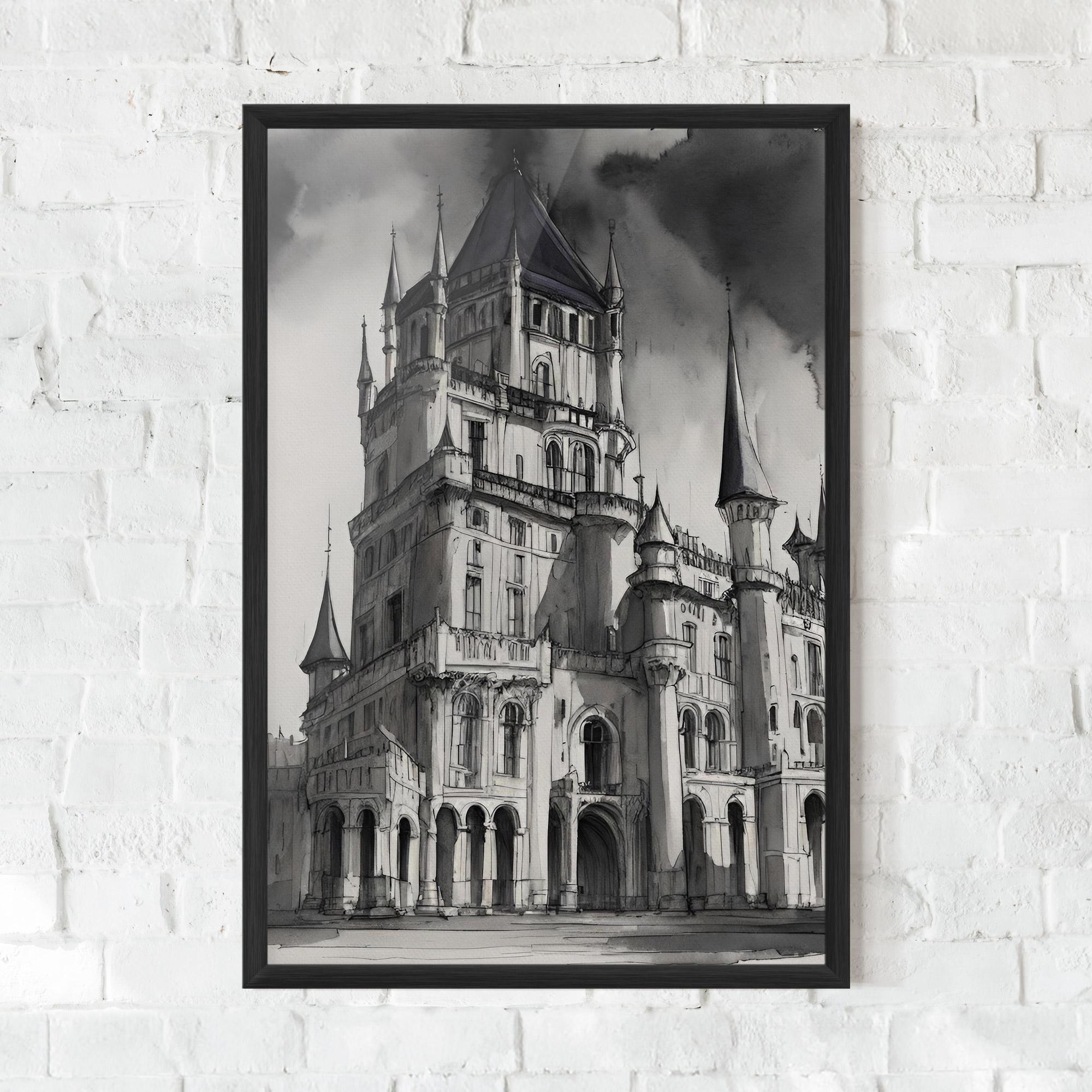 Poster Înrămat Palace Versailles mockup 0