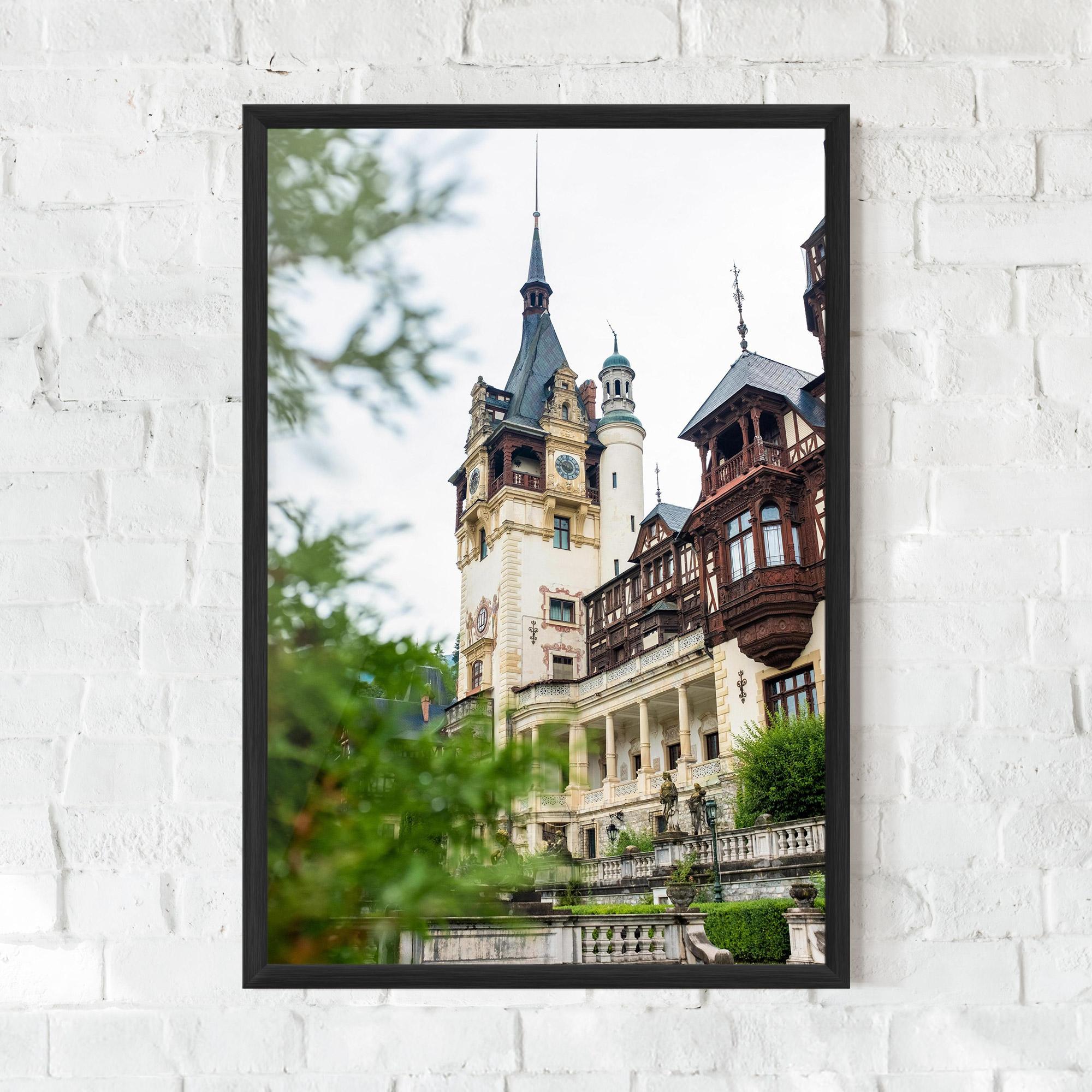 Poster Înrămat Peles Castle Romania mockup 0