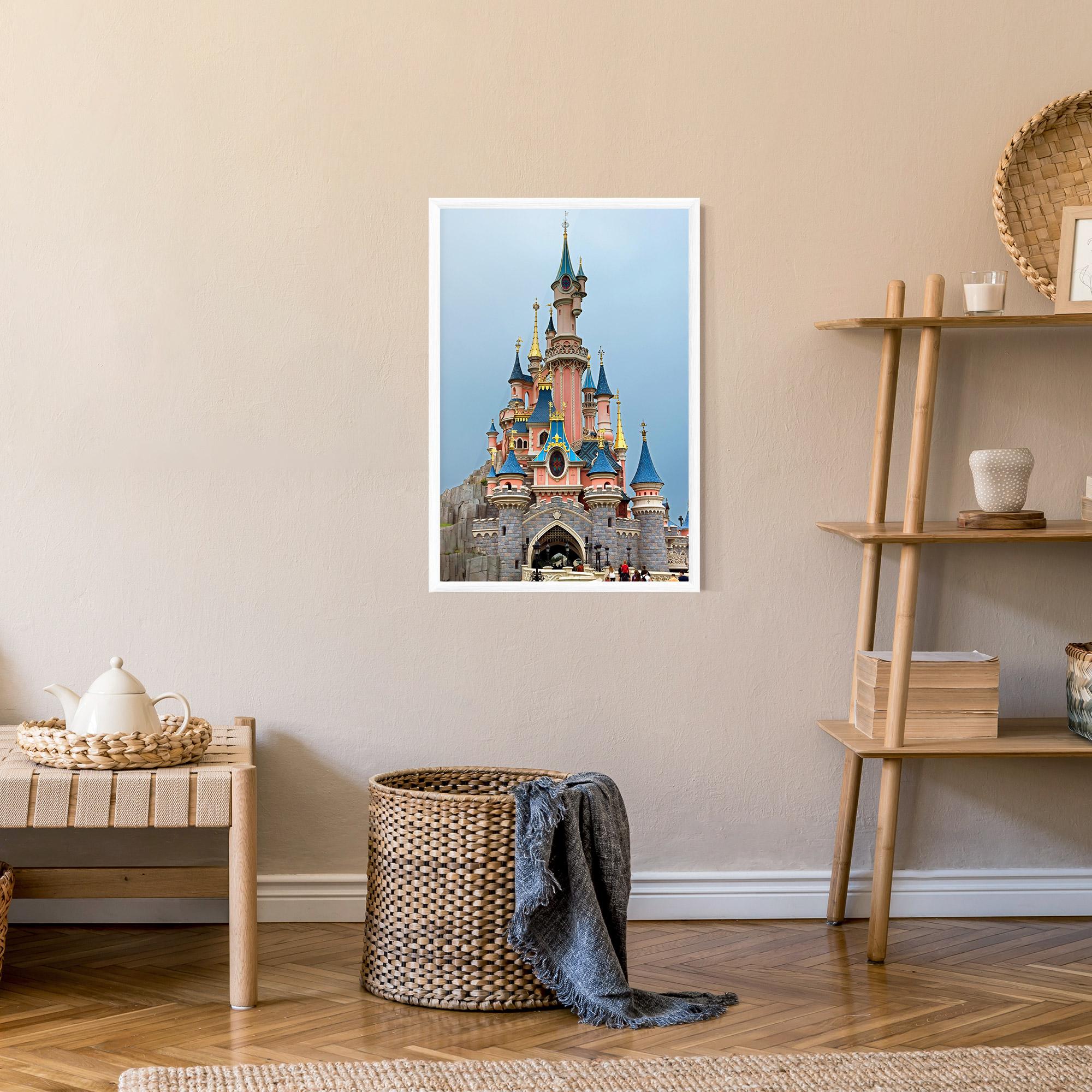 Poster Înrămat Disneyland Castle mockup 9