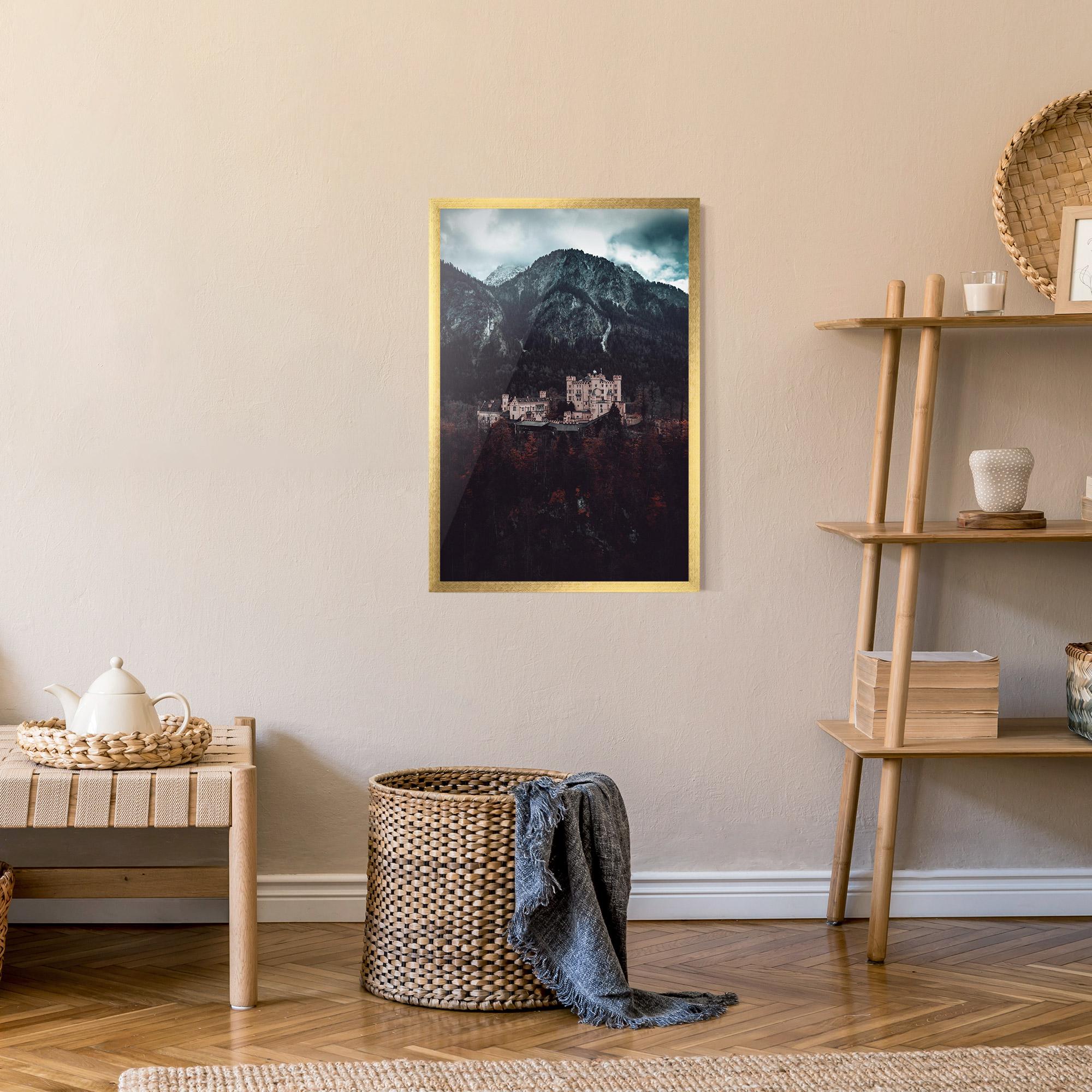 Poster Înrămat Forest Castle mockup 9