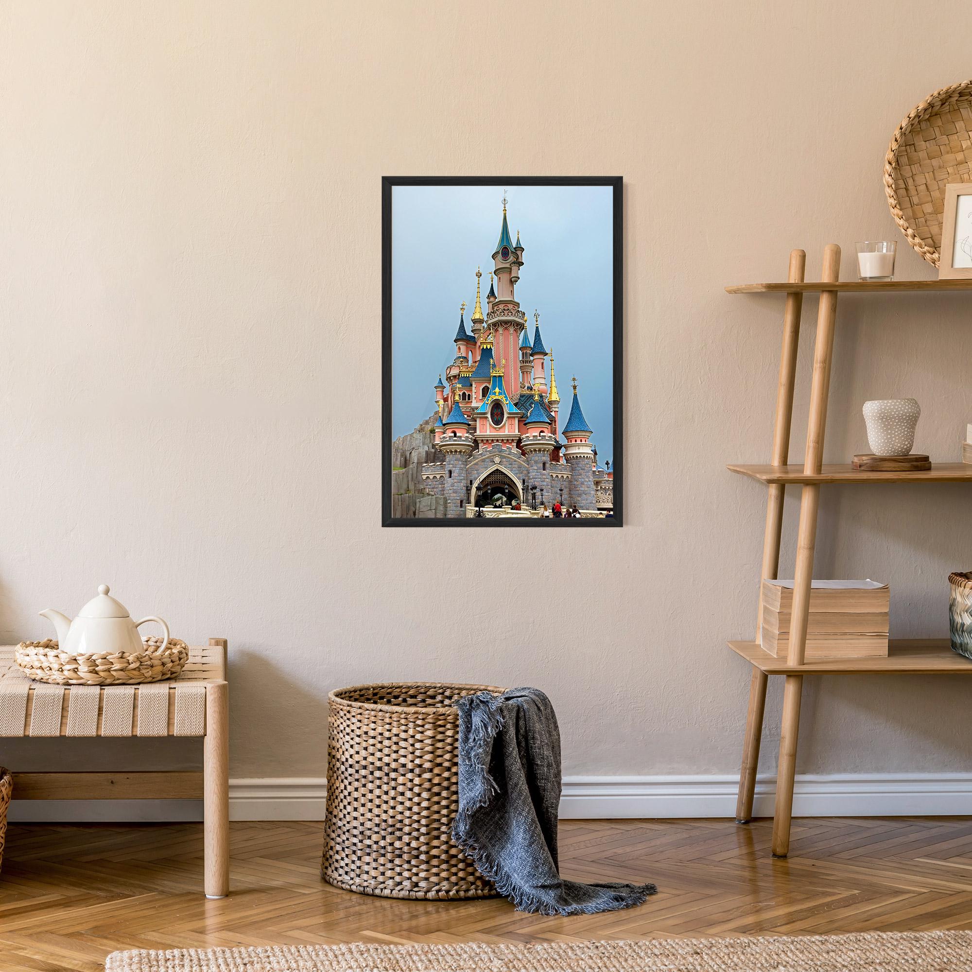 Poster Înrămat Disneyland Castle mockup 9
