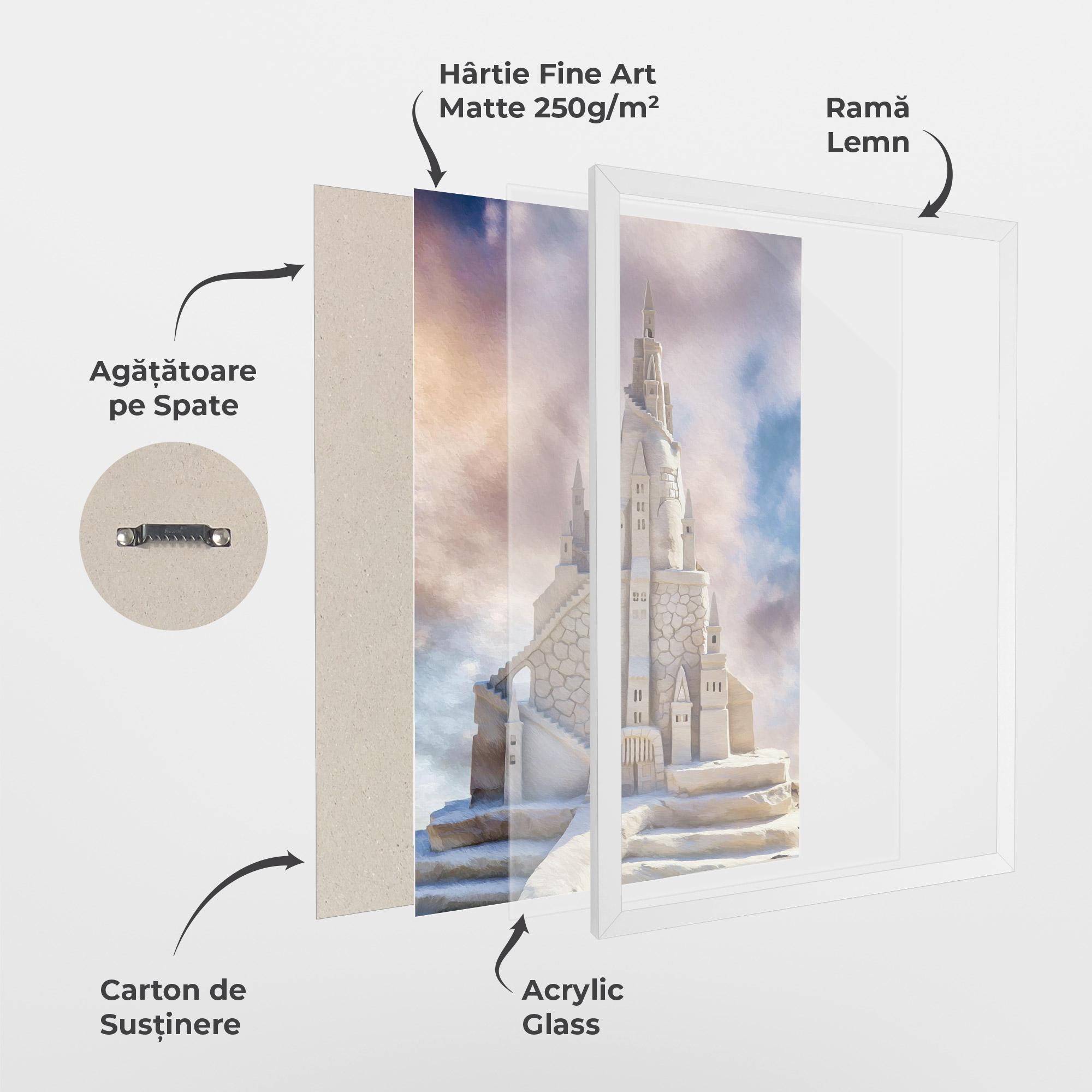 Poster Înrămat Cream Castle mockup 1