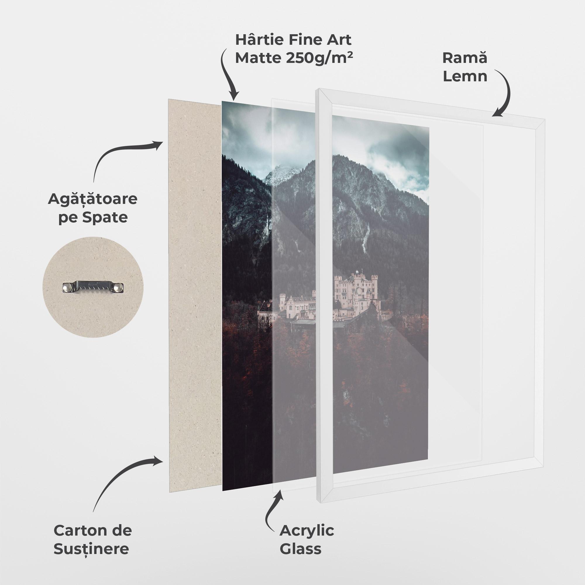 Poster Înrămat Forest Castle mockup 1