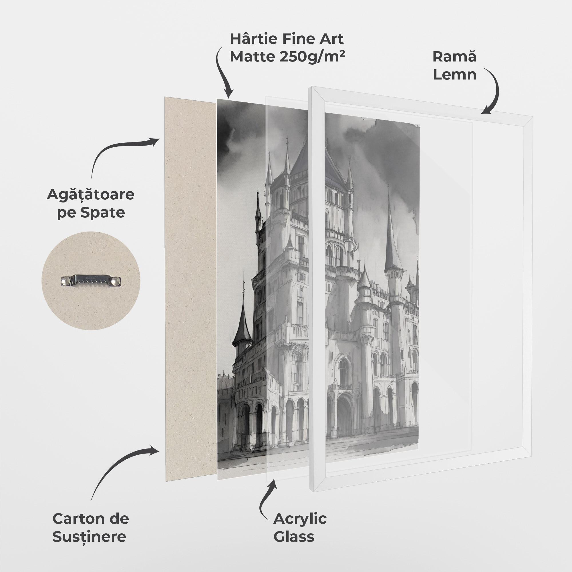 Poster Înrămat Palace Versailles mockup 1