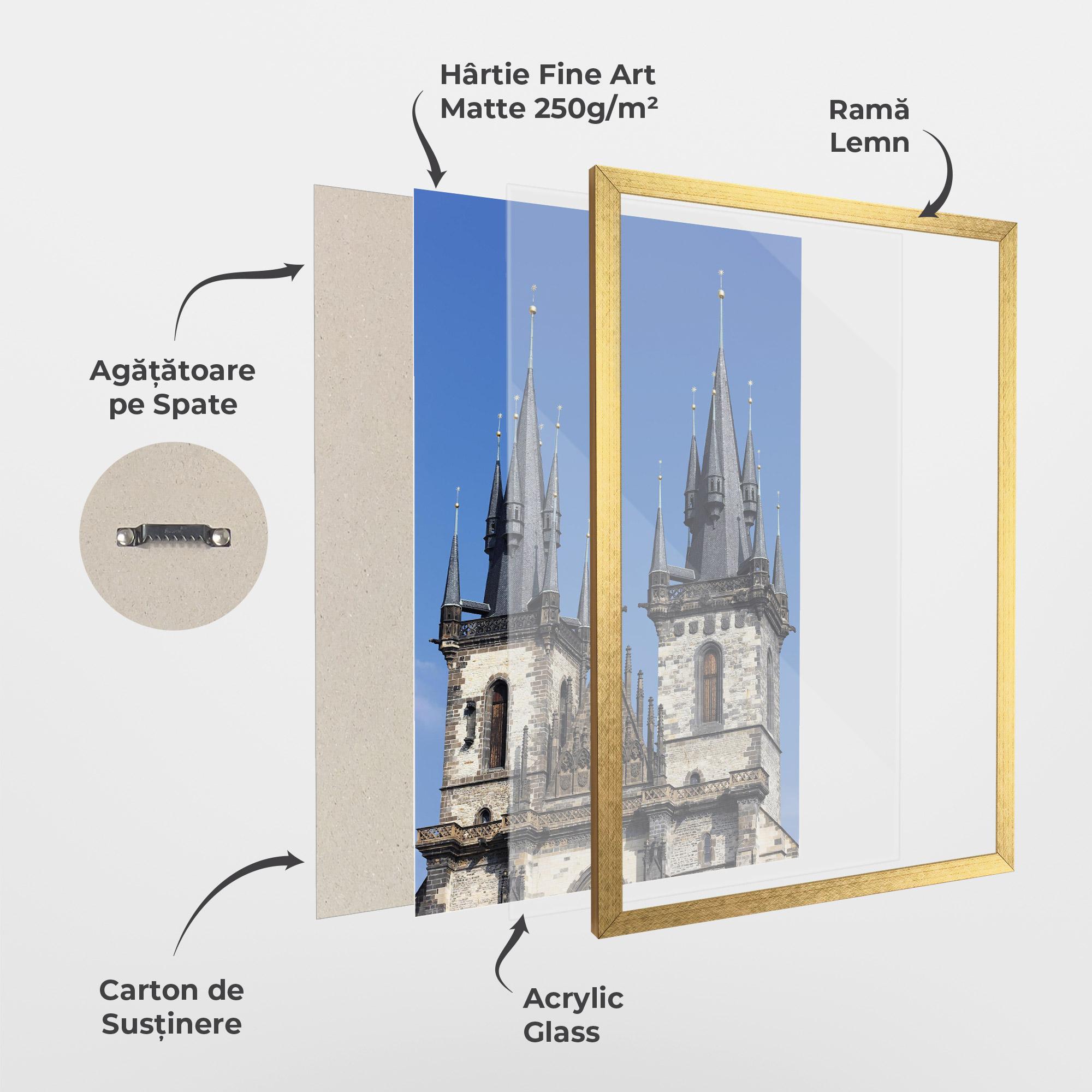 Poster Înrămat Bohemian Church mockup 1