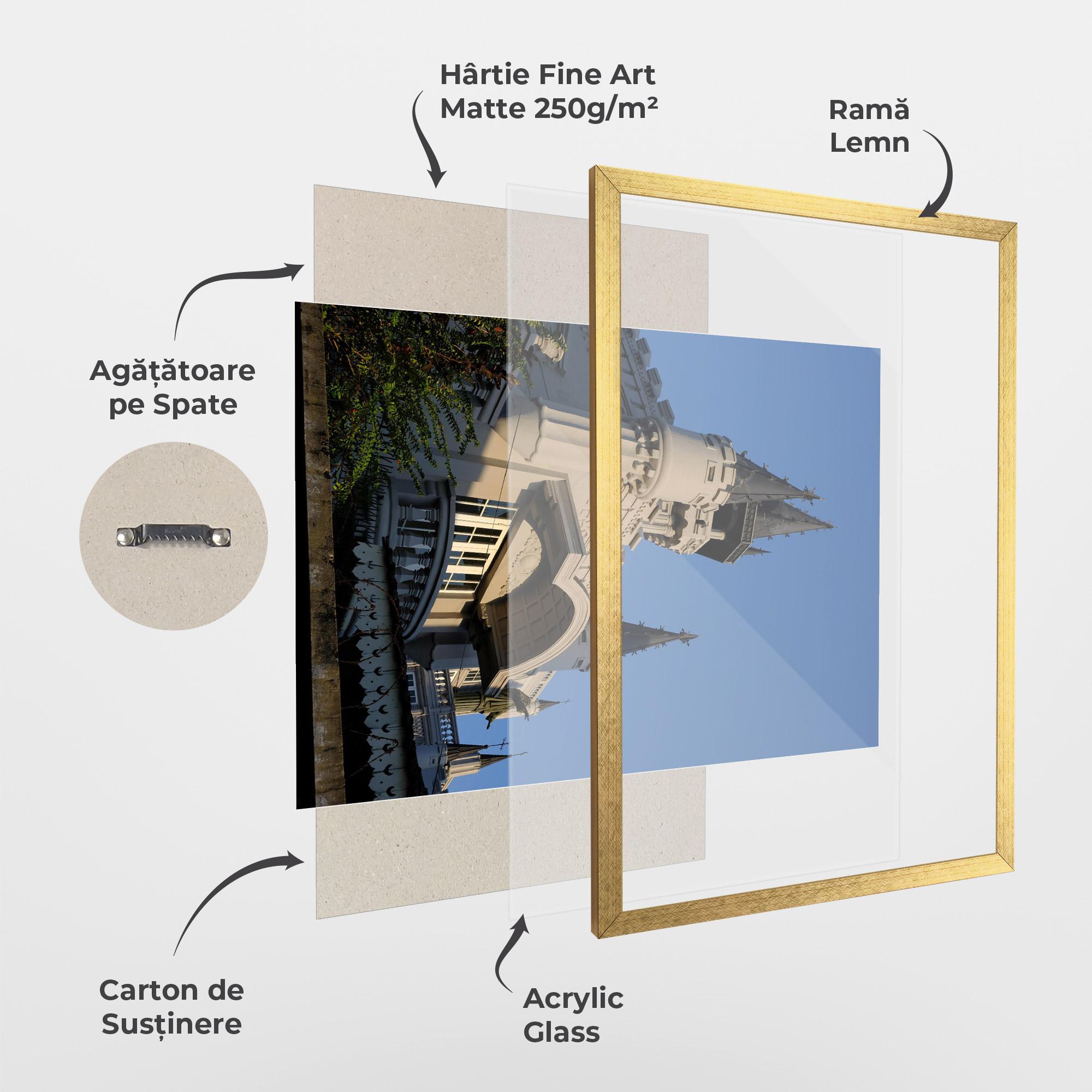 Poster Înrămat Castle Blue mockup 1