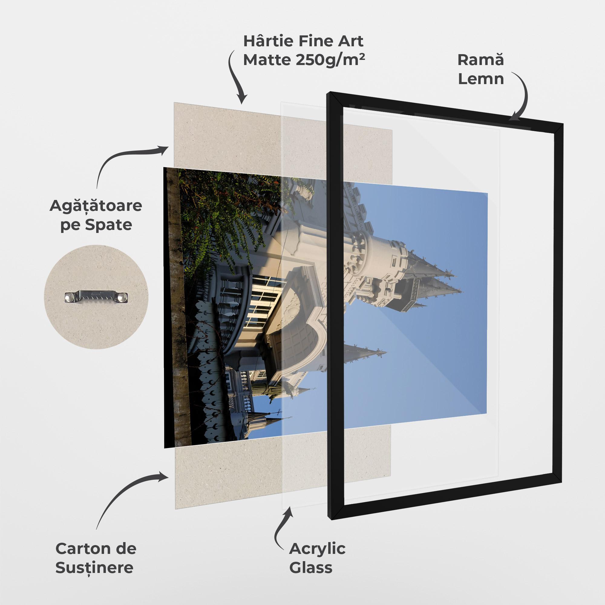 Poster Înrămat Castle Blue mockup 1