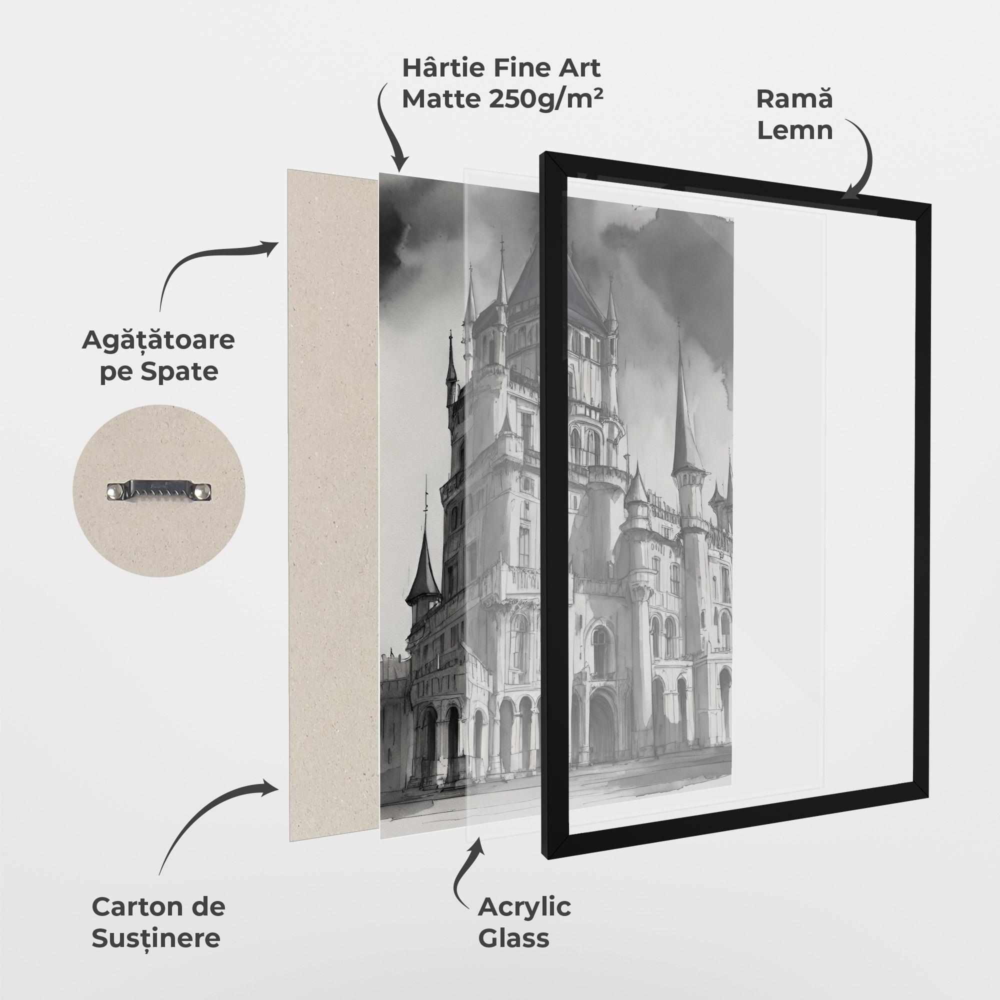 Poster Înrămat Palace Versailles mockup 1