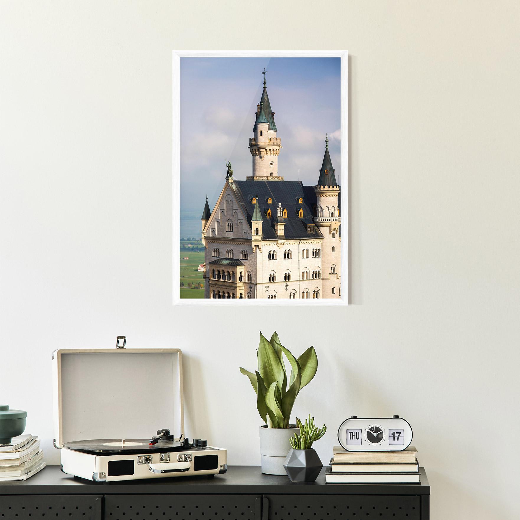 Poster Înrămat Neuschwanstein Castle View mockup 2