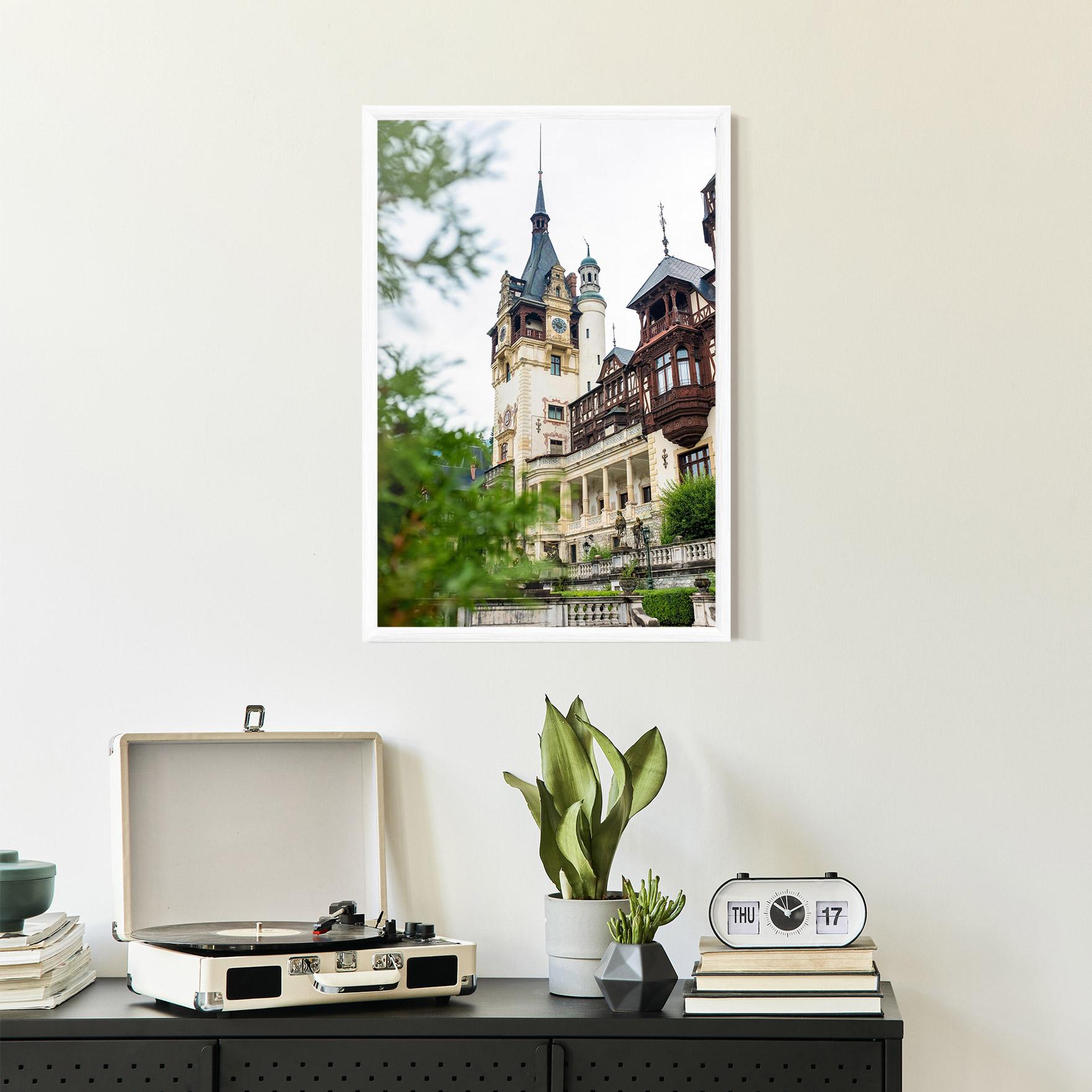 Poster Înrămat Peles Castle Romania mockup 2