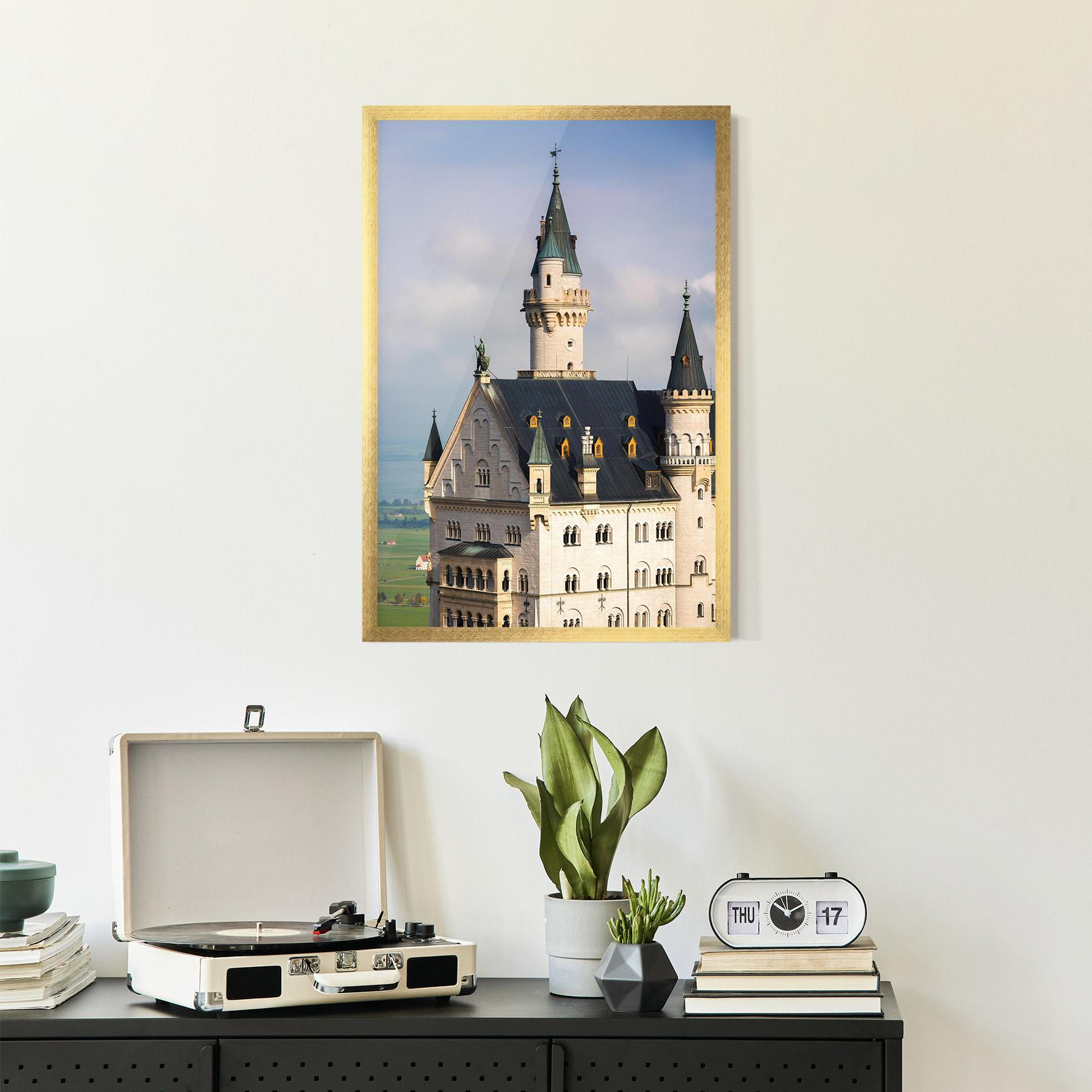 Poster Înrămat Neuschwanstein Castle View mockup 2