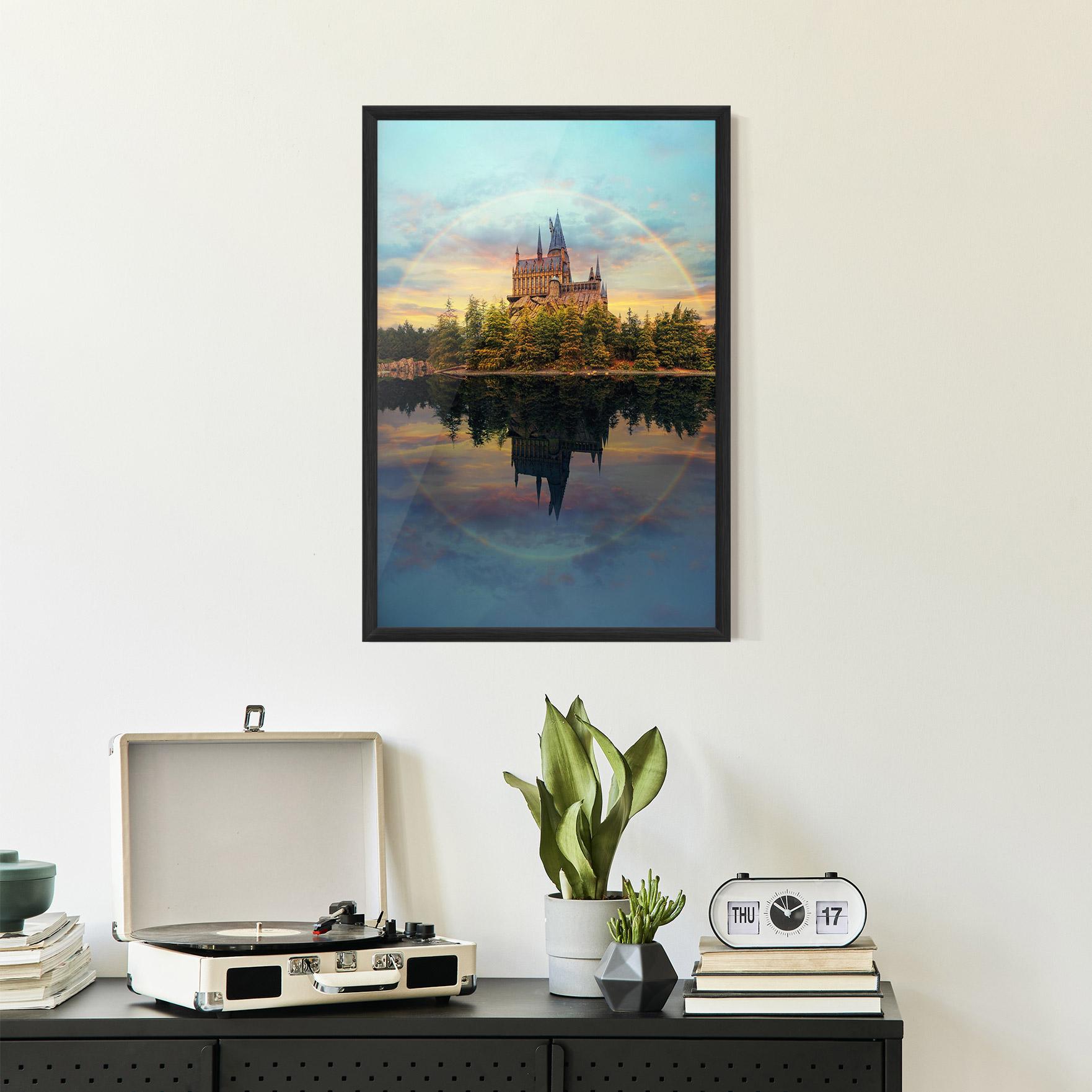 Poster Înrămat Hogwarts Castle mockup 2