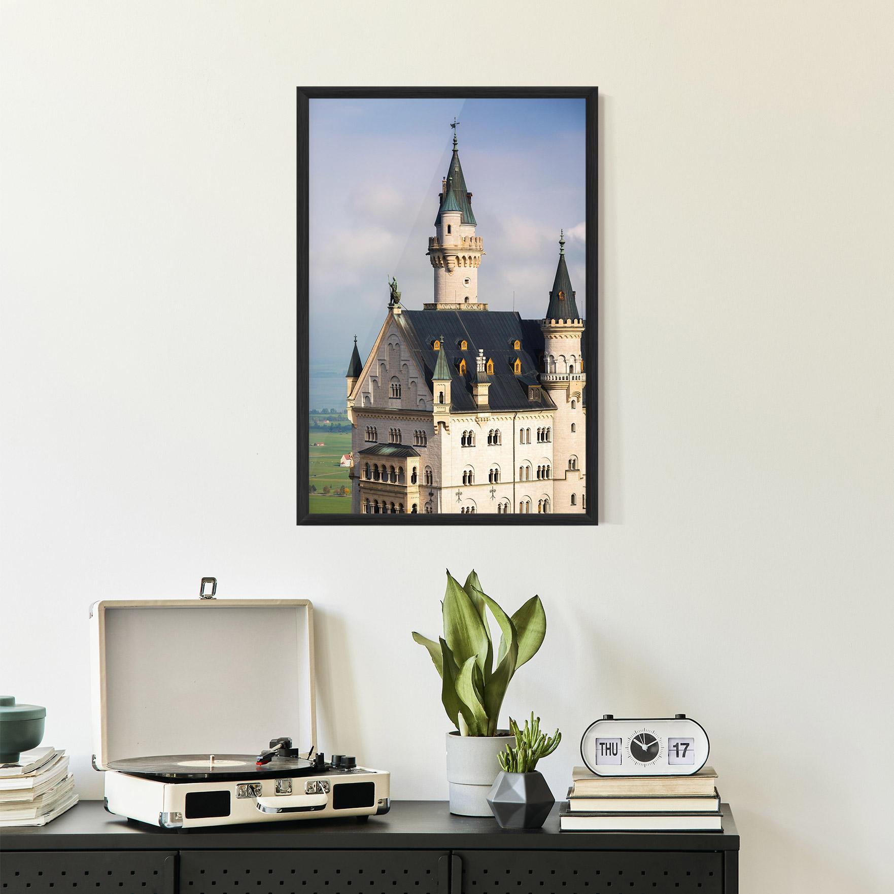 Poster Înrămat Neuschwanstein Castle View mockup 2