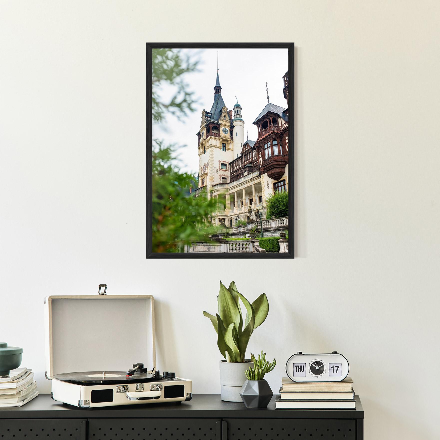 Poster Înrămat Peles Castle Romania mockup 2