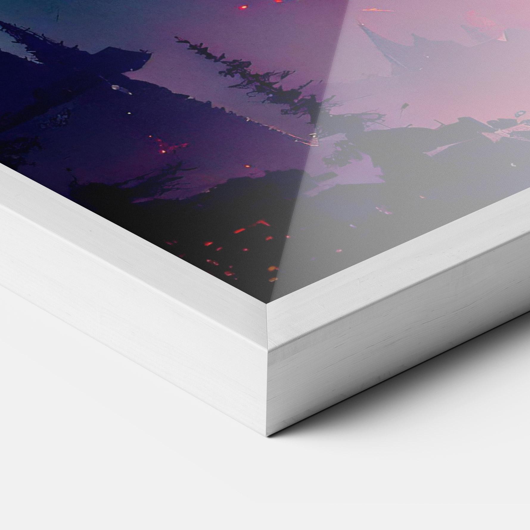 Poster Înrămat Purple Orange Castle mockup 3