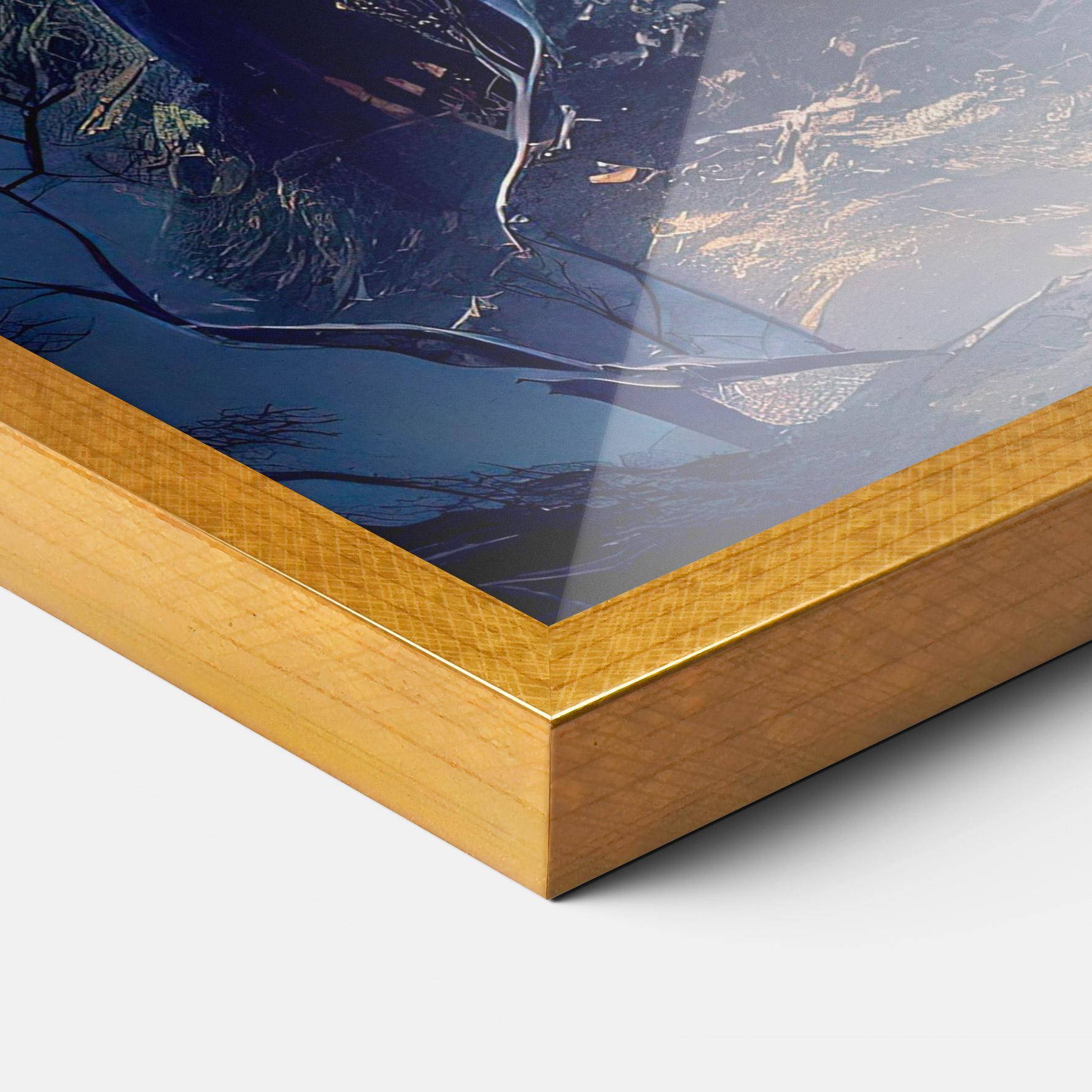 Poster Înrămat Blue Art Castle mockup 3