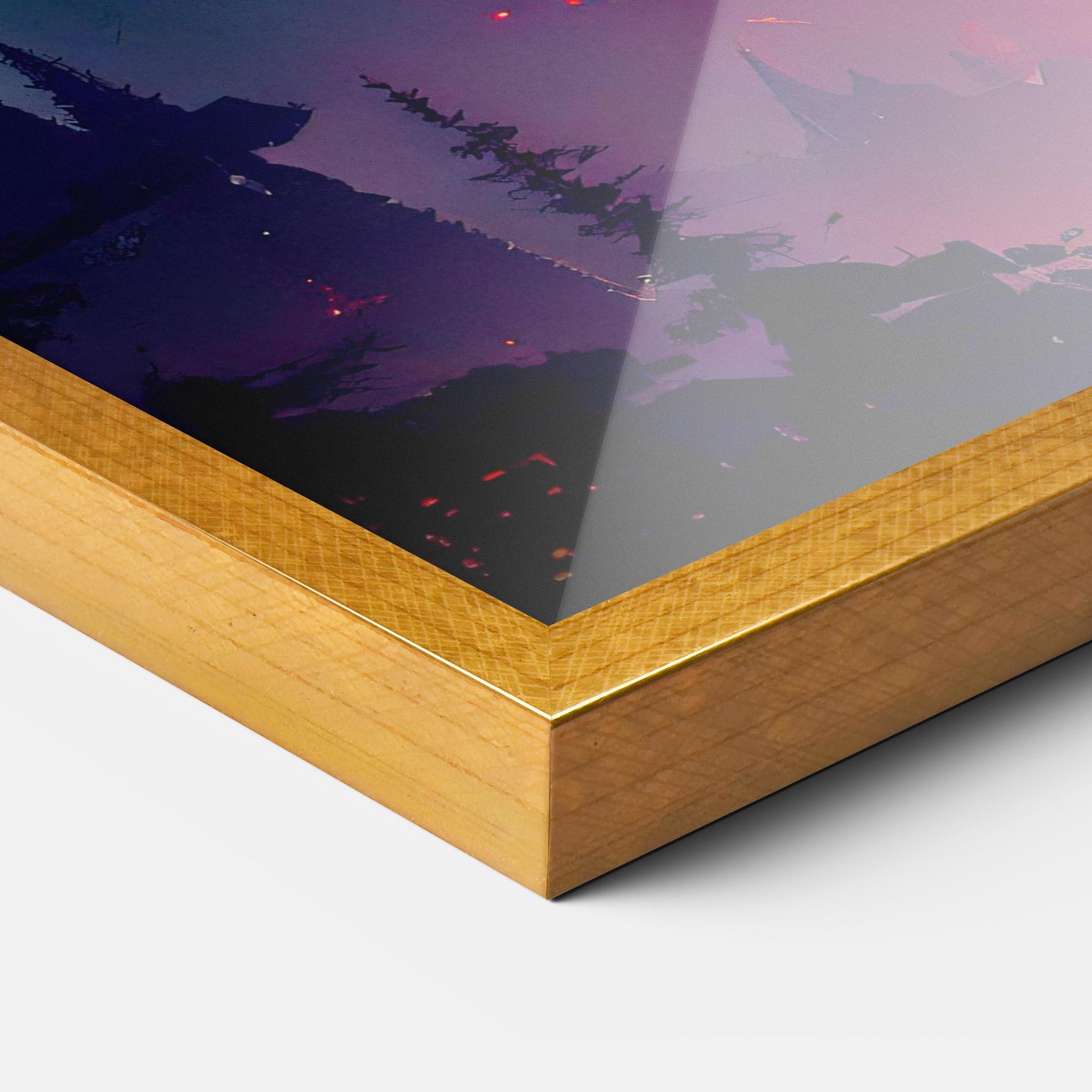 Poster Înrămat Purple Orange Castle mockup 3