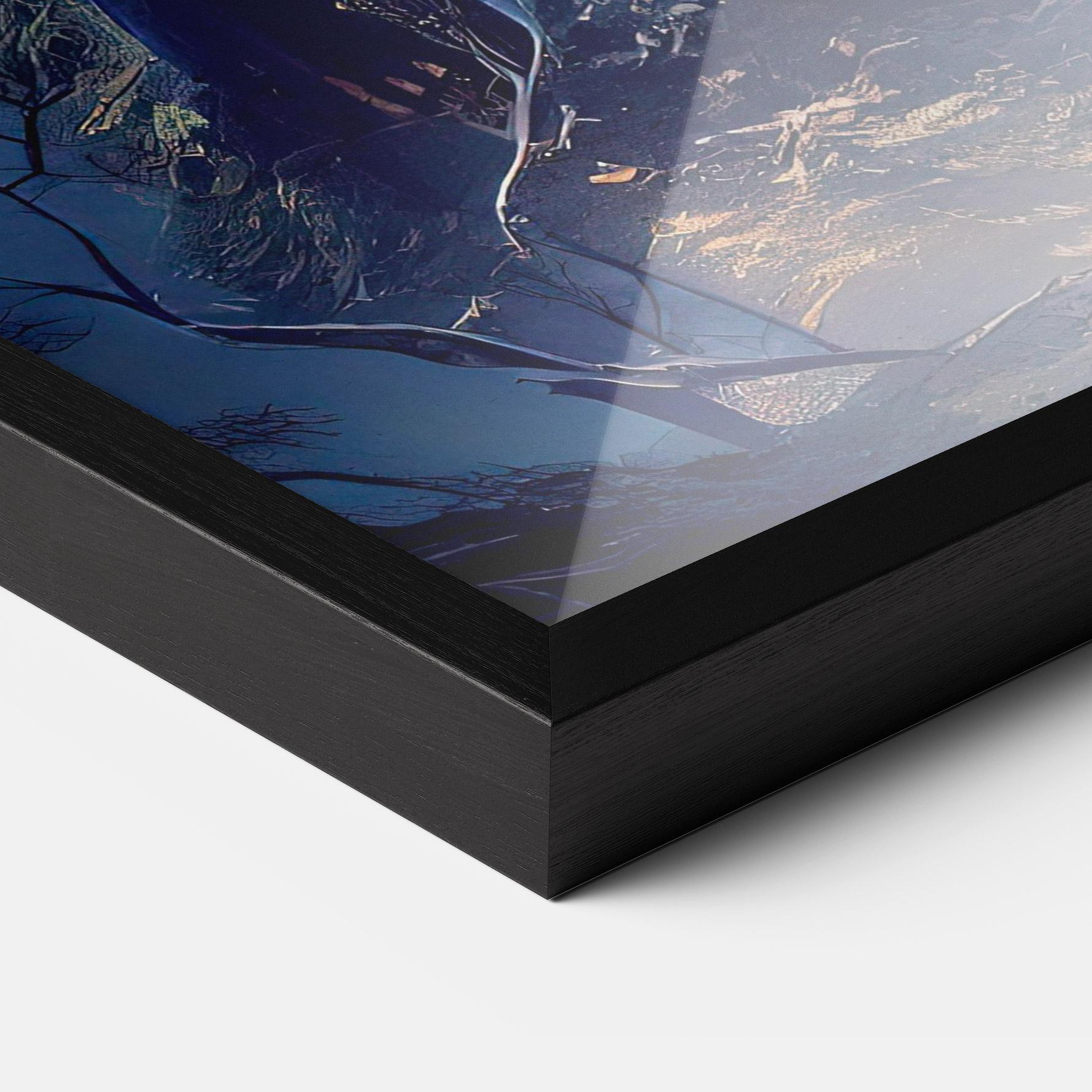 Poster Înrămat Blue Art Castle mockup 3