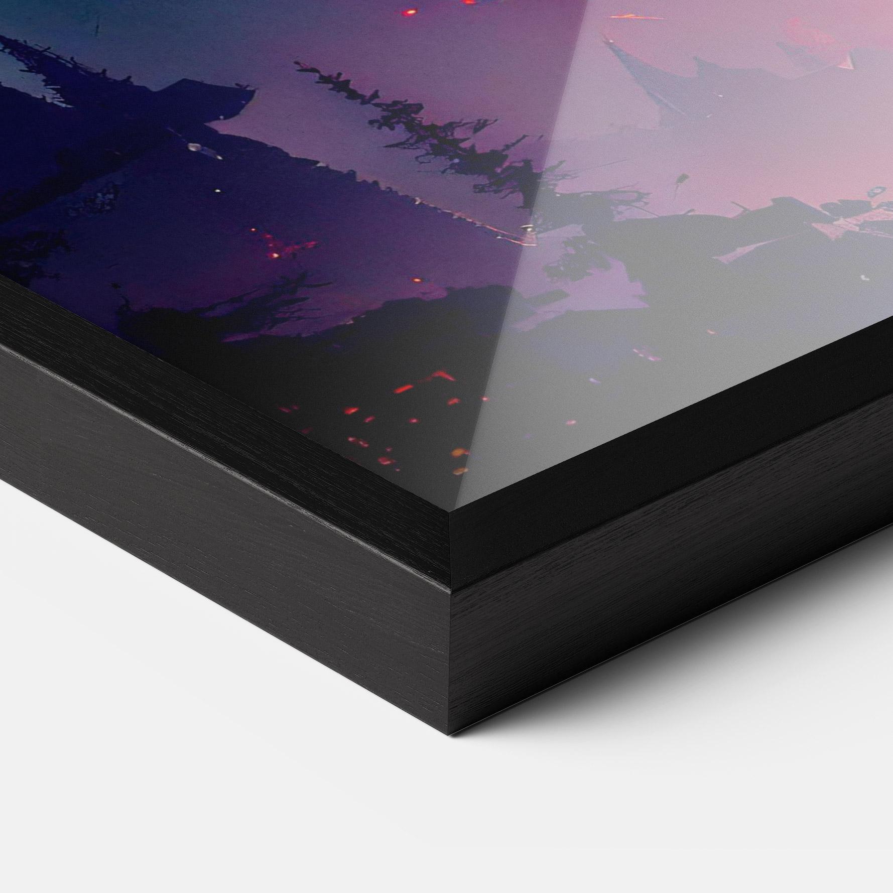 Poster Înrămat Purple Orange Castle mockup 3