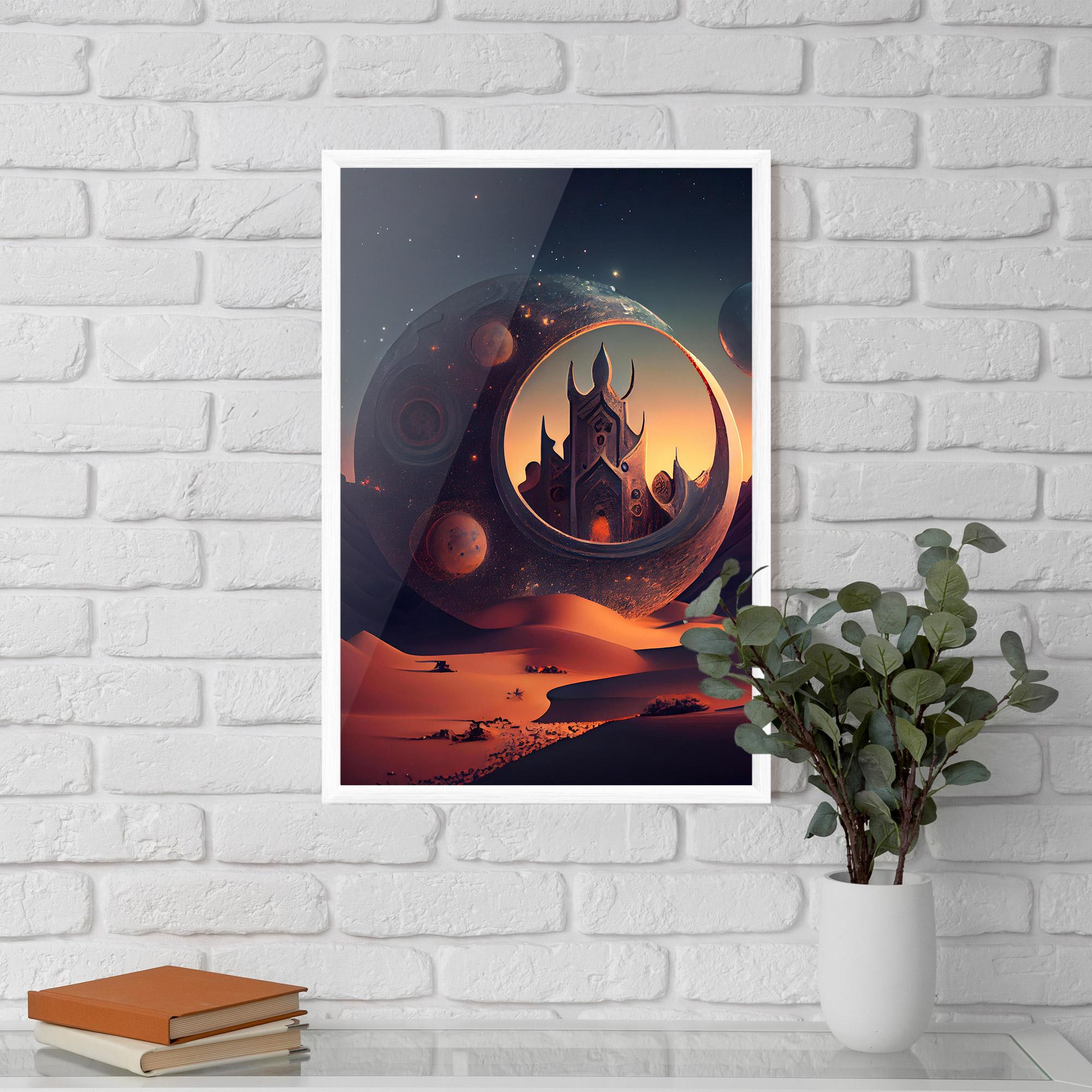 Poster Înrămat Fantasy Desert Castle mockup 5