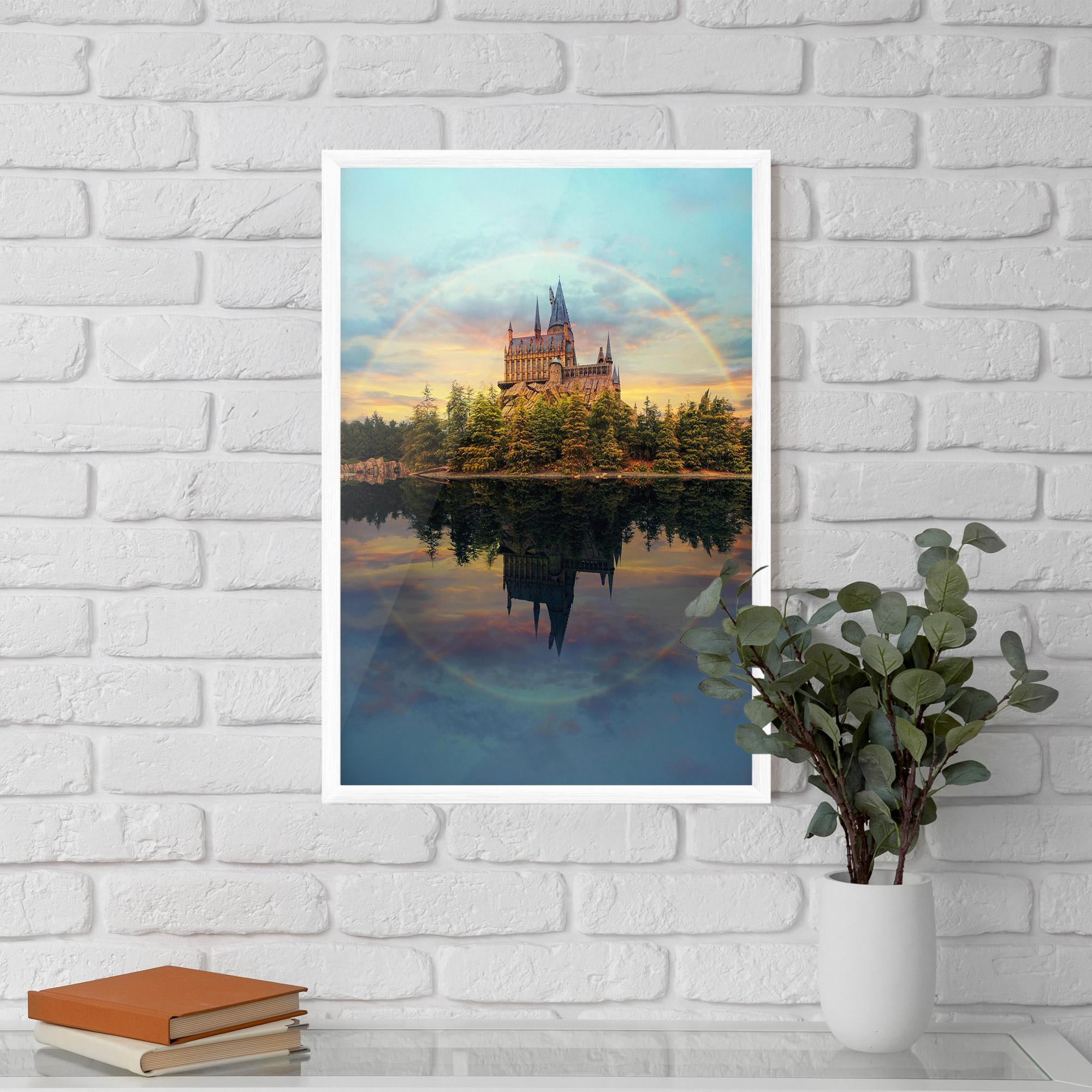 Poster Înrămat Hogwarts Castle mockup 5
