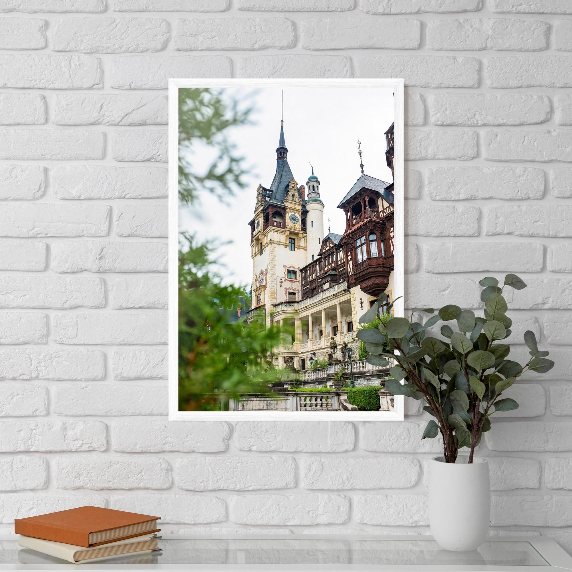 Poster Înrămat Peles Castle Romania mockup 5