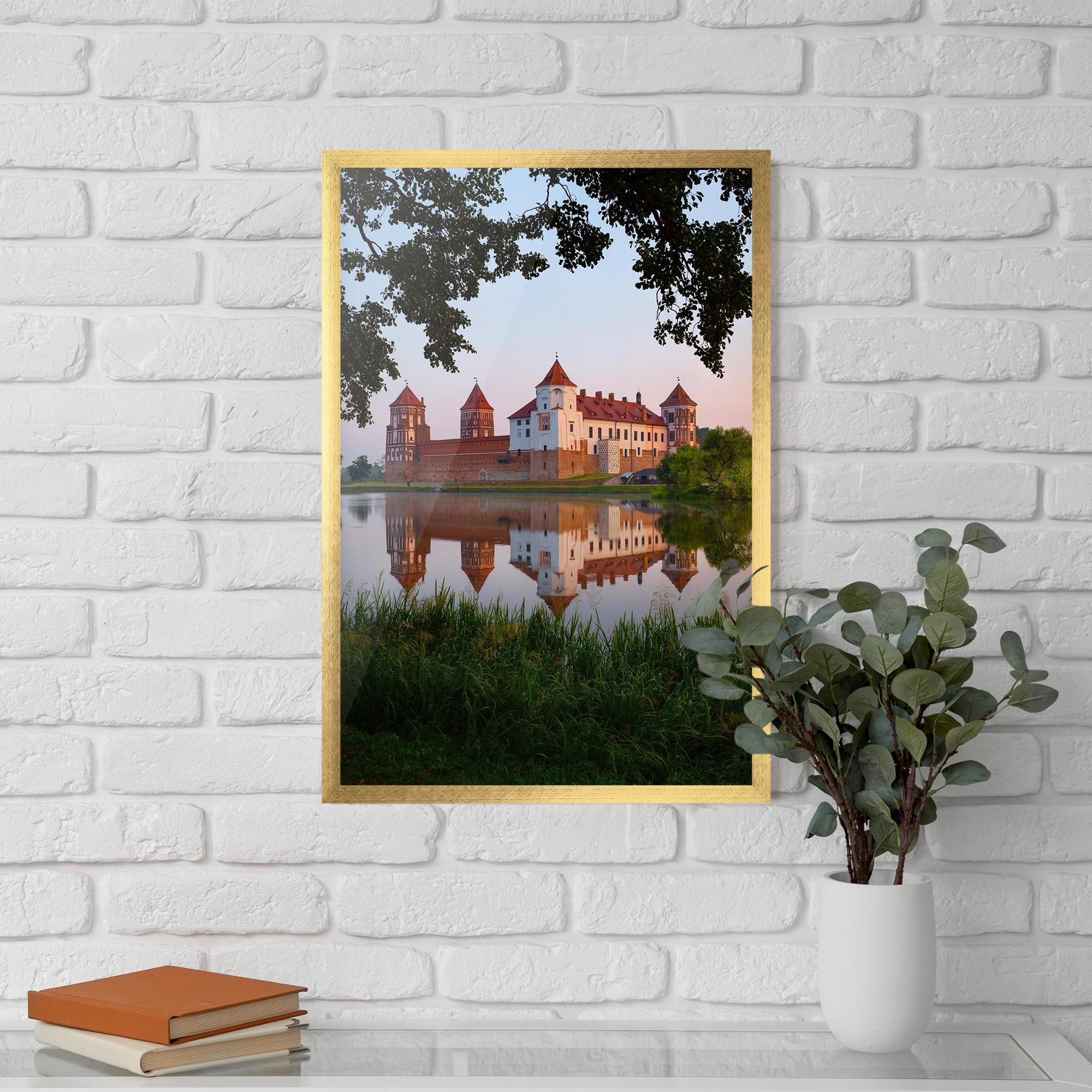 Poster Înrămat Ancient Castle Morning mockup 5