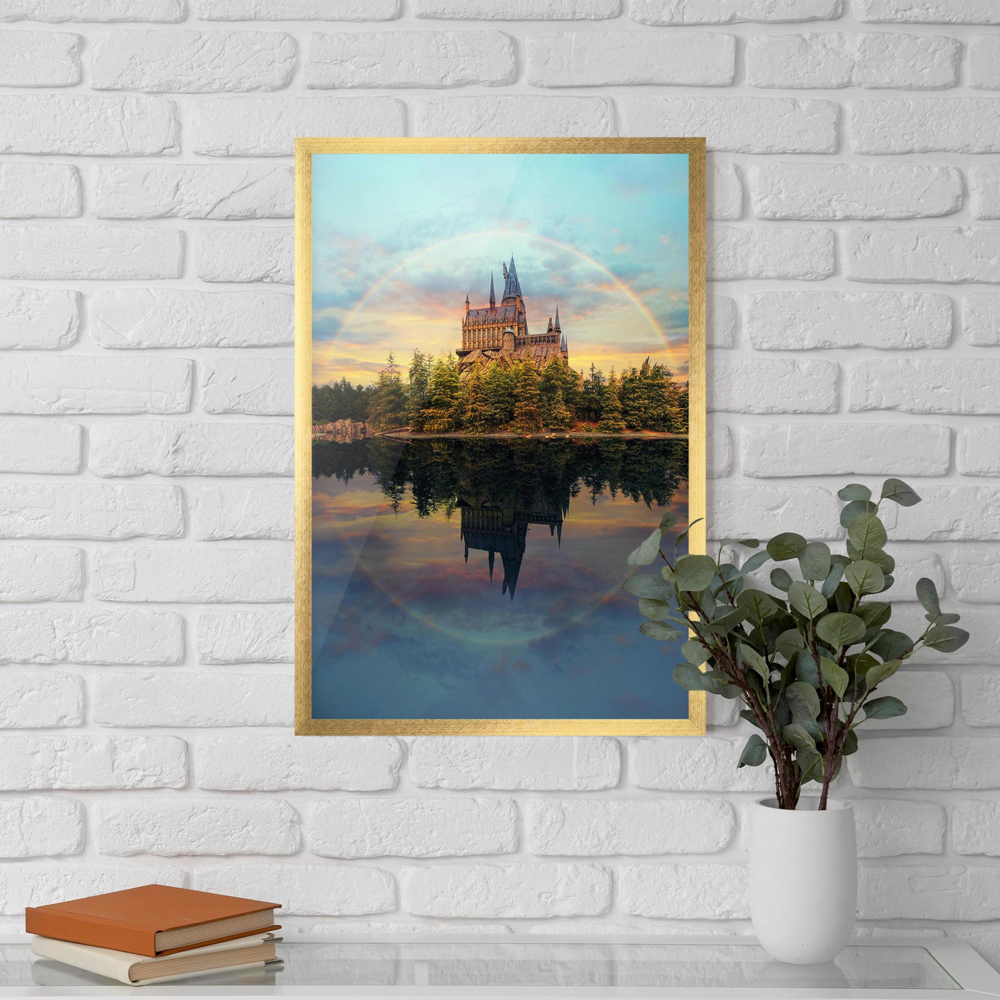 Poster Înrămat Hogwarts Castle mockup 5