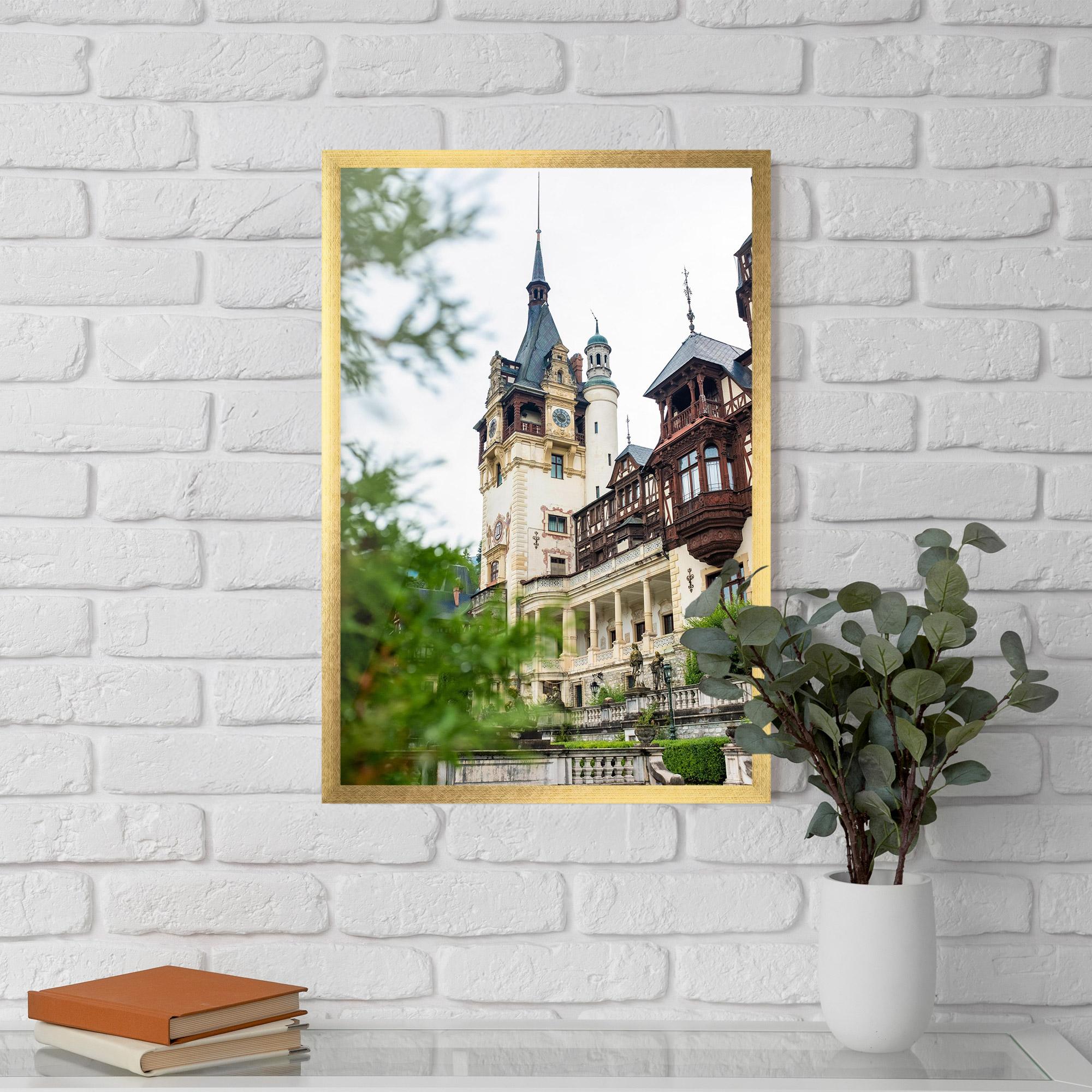 Poster Înrămat Peles Castle Romania mockup 5