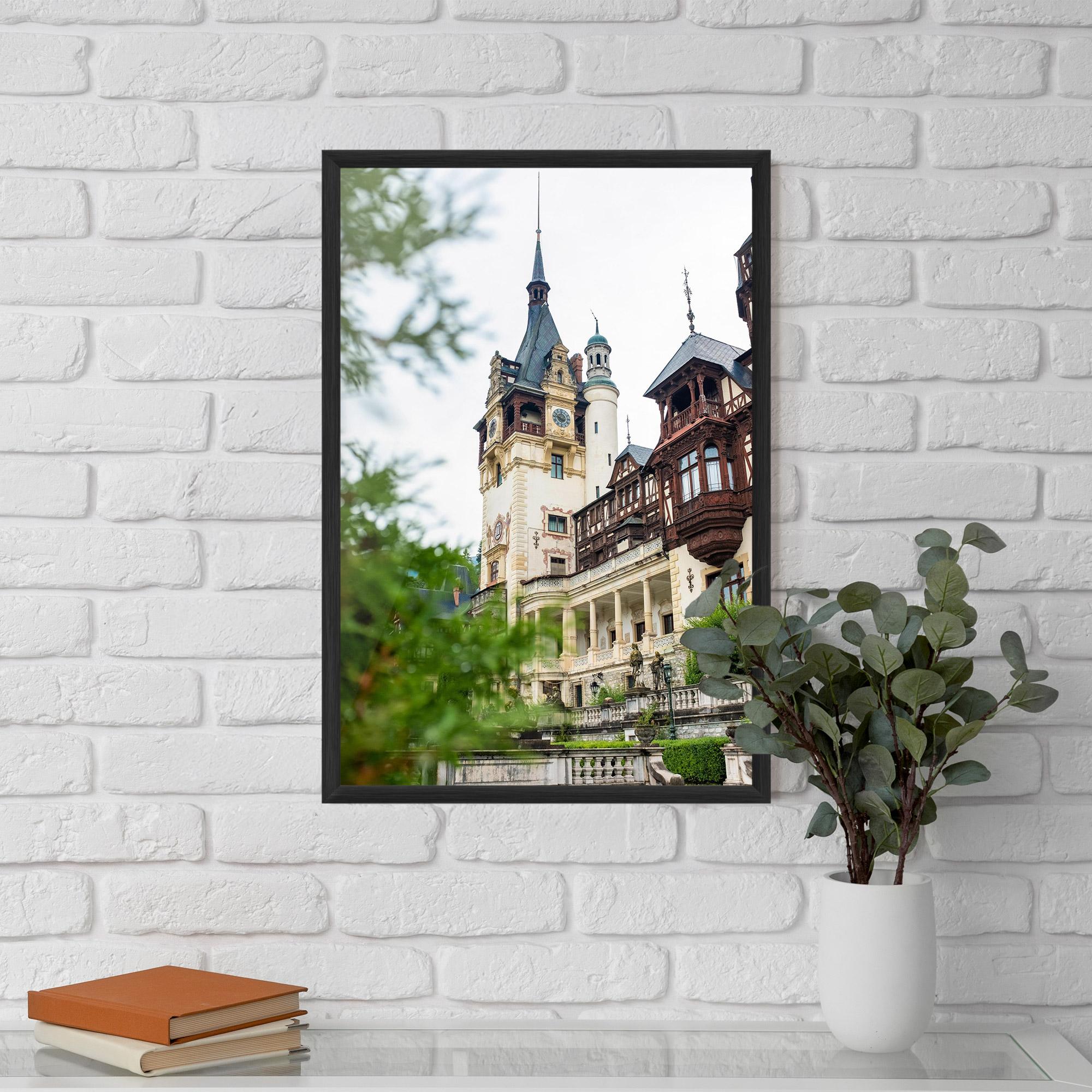 Poster Înrămat Peles Castle Romania mockup 5