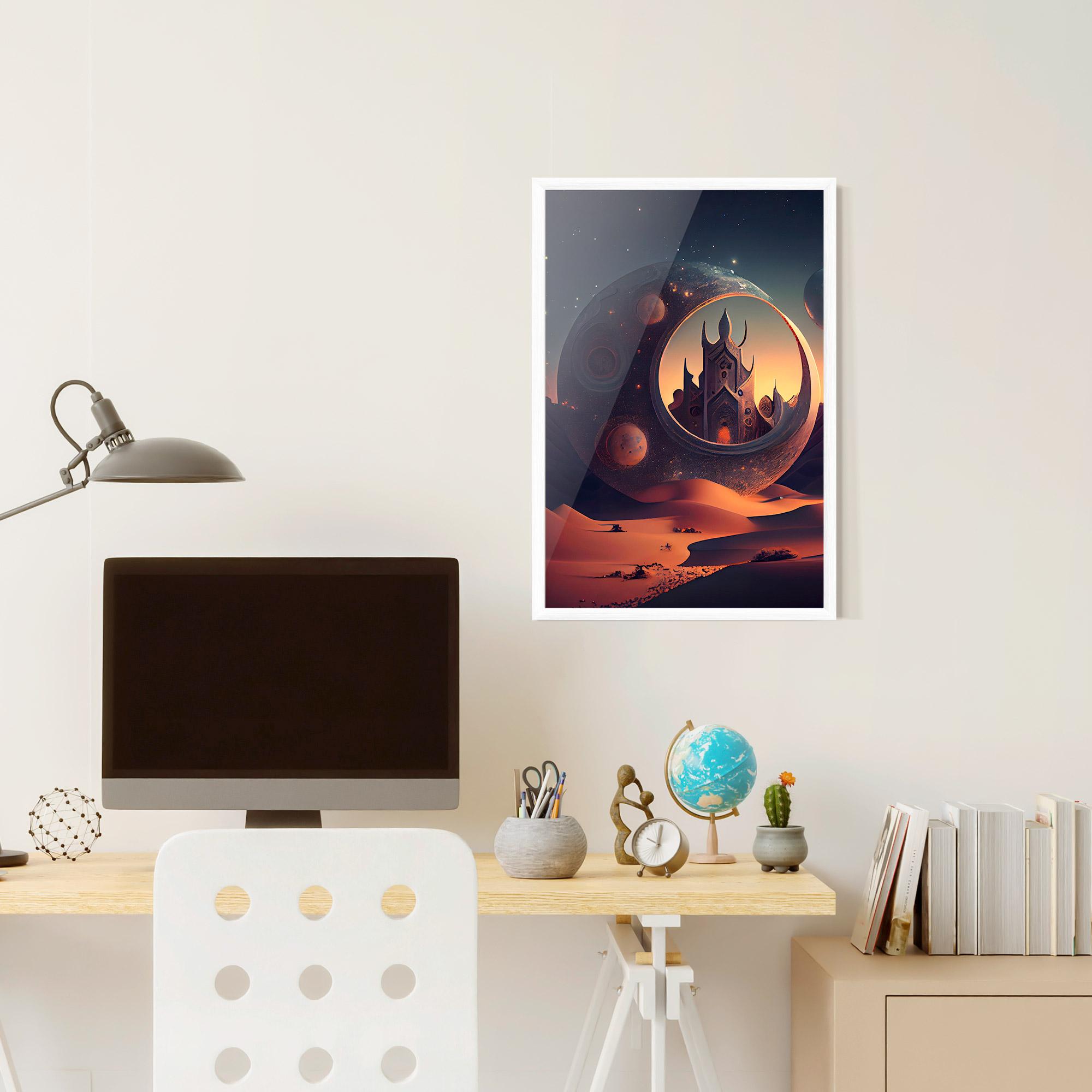 Poster Înrămat Fantasy Desert Castle mockup 6