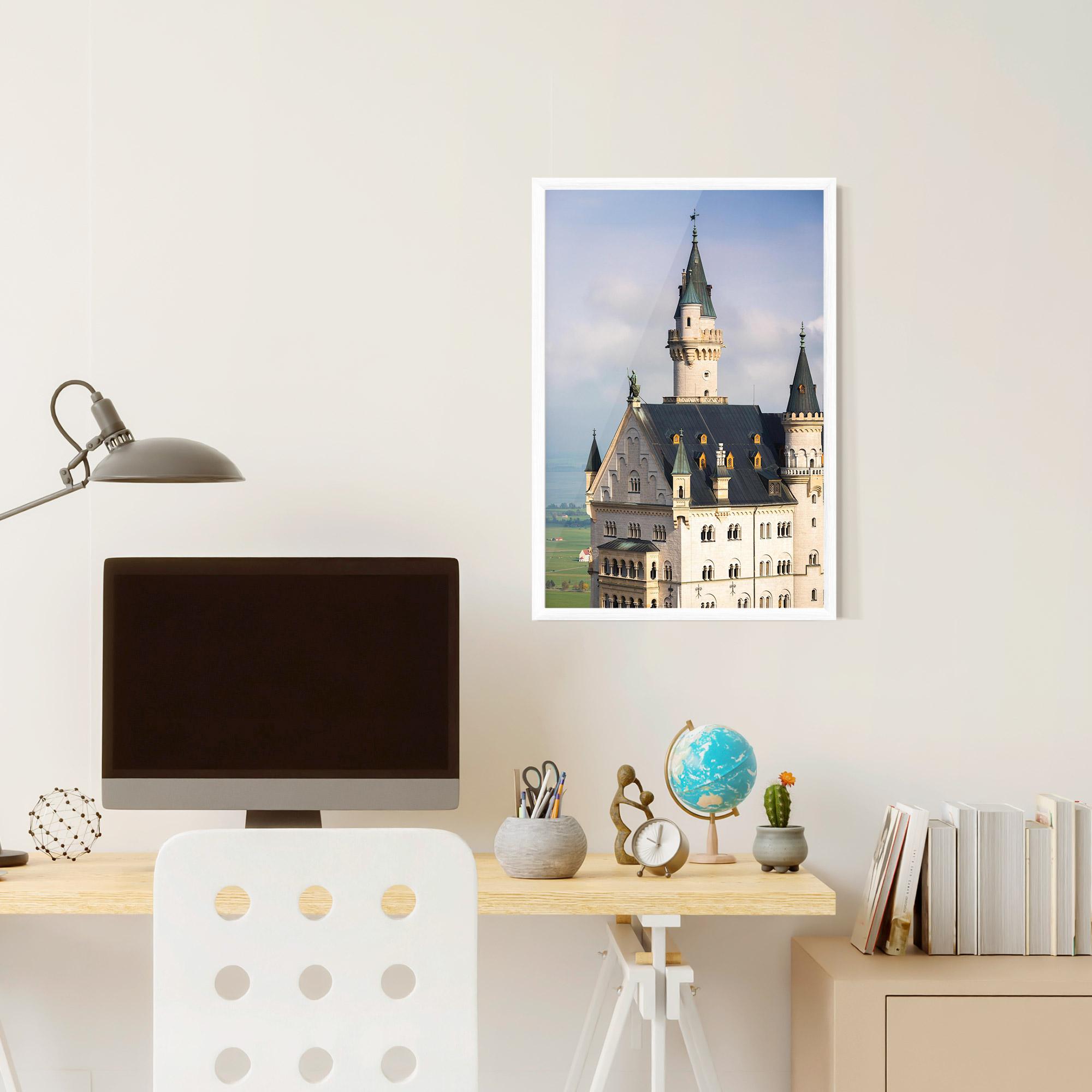 Poster Înrămat Neuschwanstein Castle View mockup 6