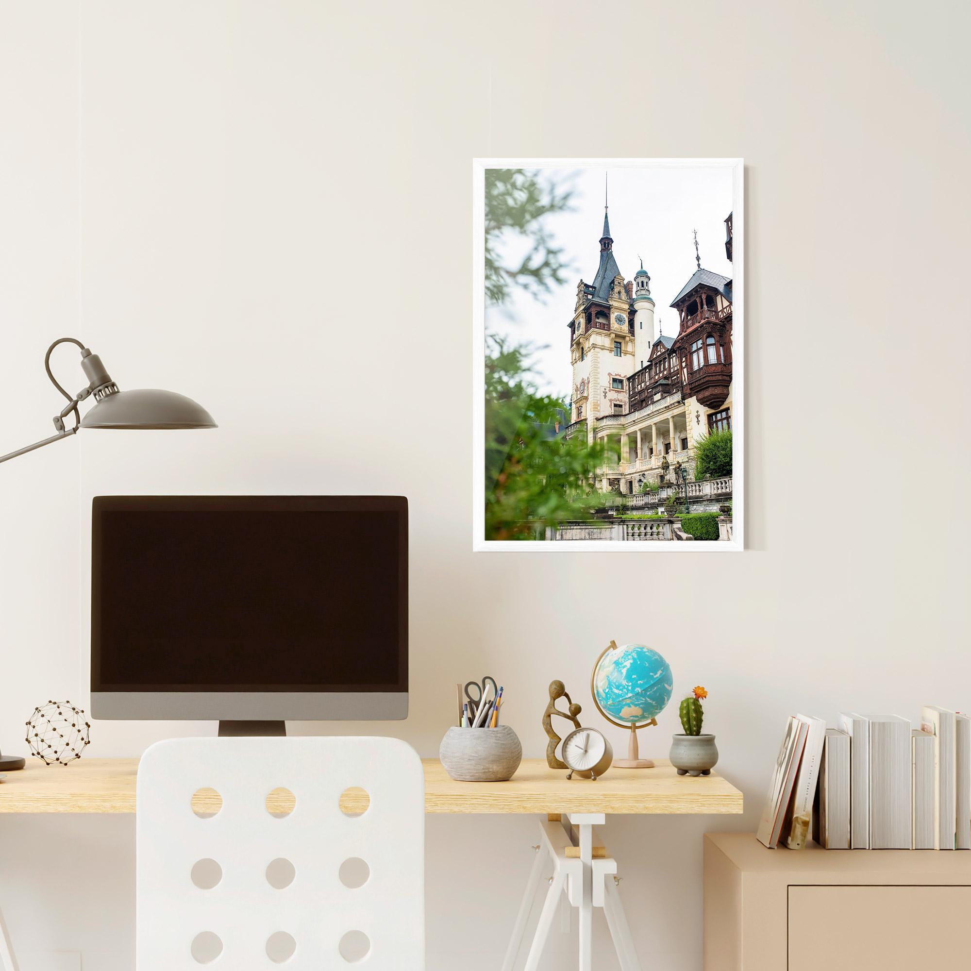 Poster Înrămat Peles Castle Romania mockup 6