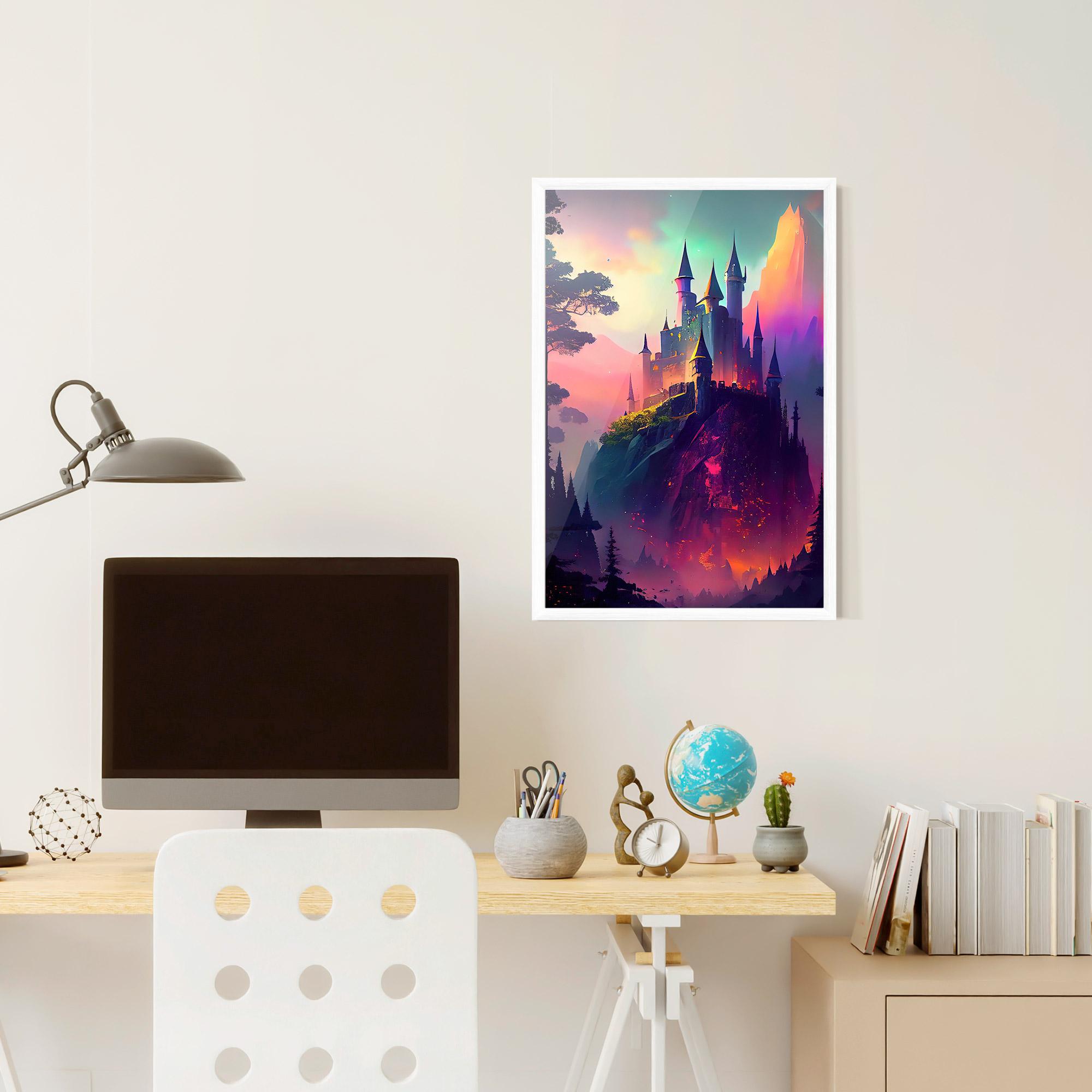 Poster Înrămat Purple Orange Castle mockup 6