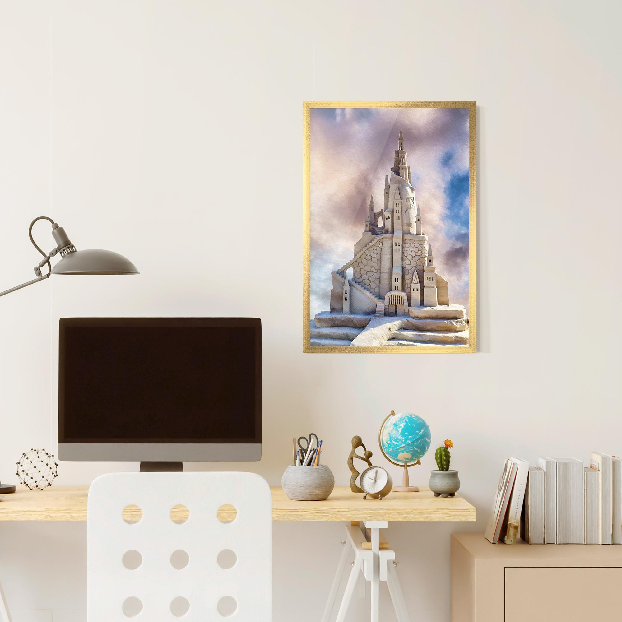 Poster Înrămat Cream Castle mockup 6