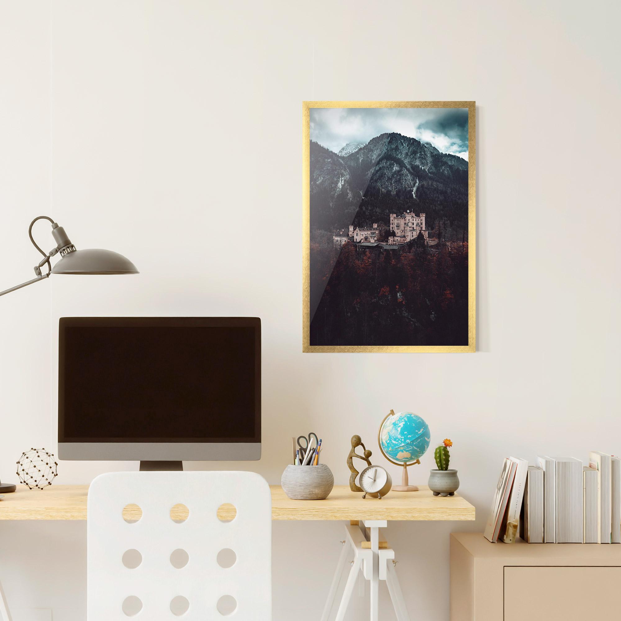Poster Înrămat Forest Castle mockup 6