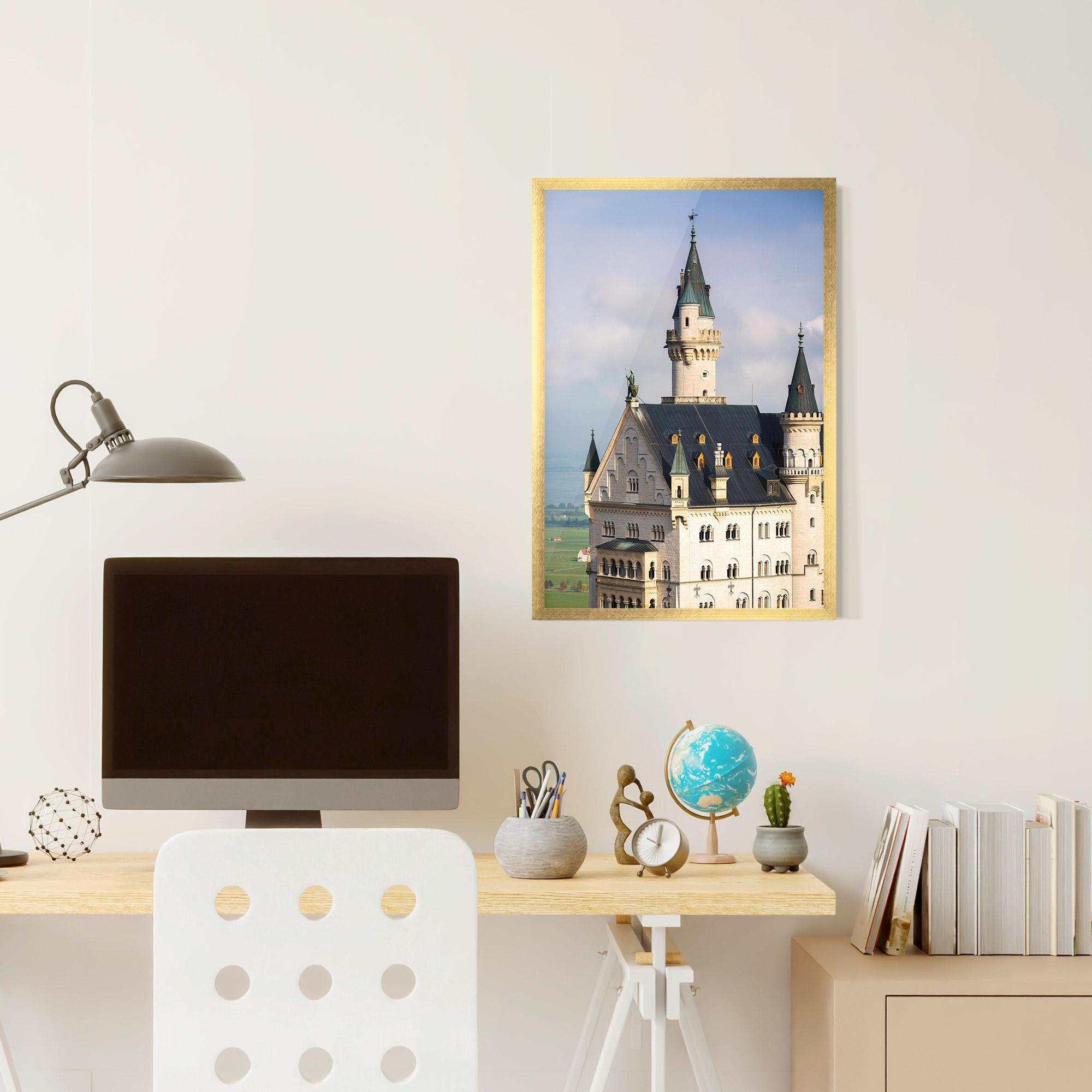 Poster Înrămat Neuschwanstein Castle View mockup 6