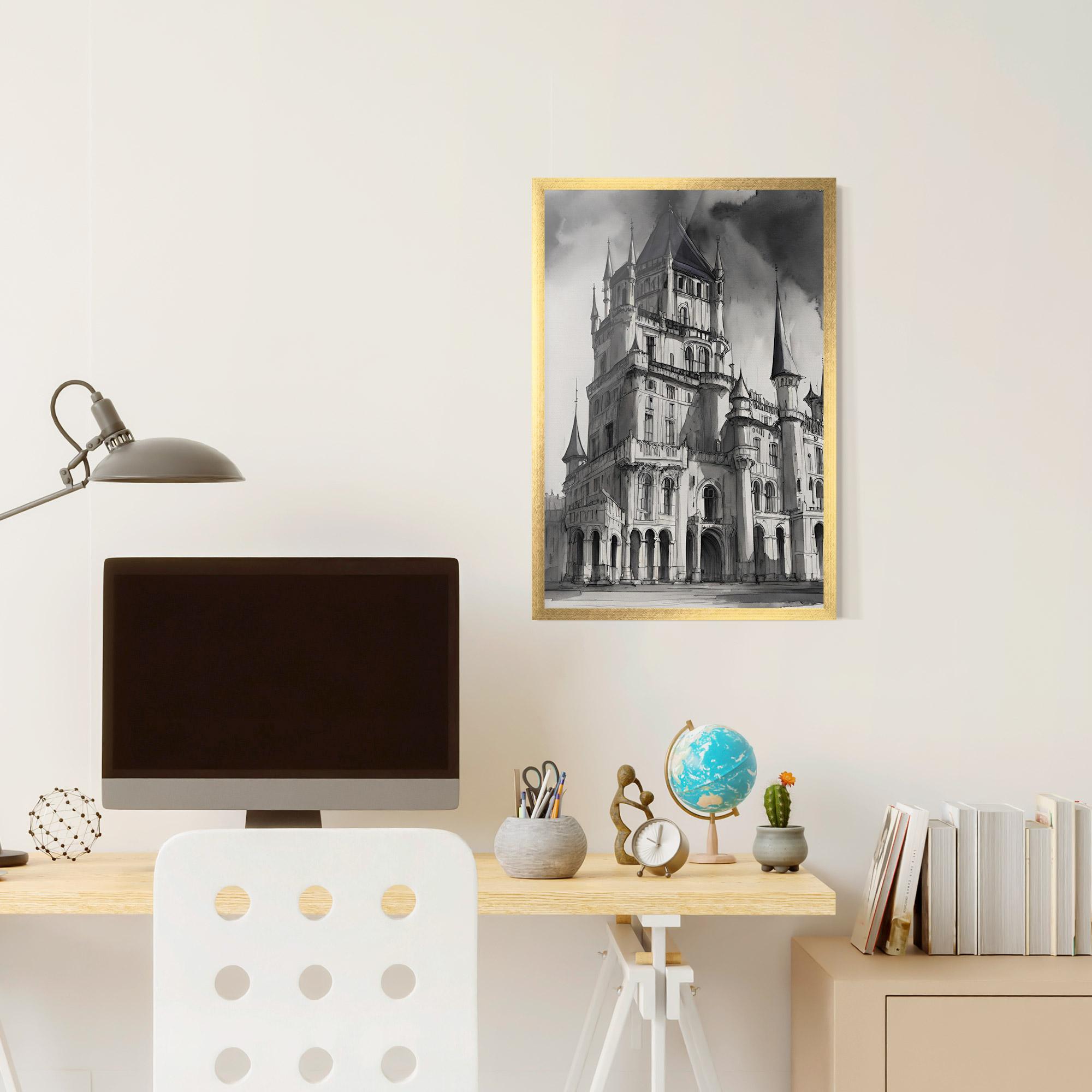 Poster Înrămat Palace Versailles mockup 6