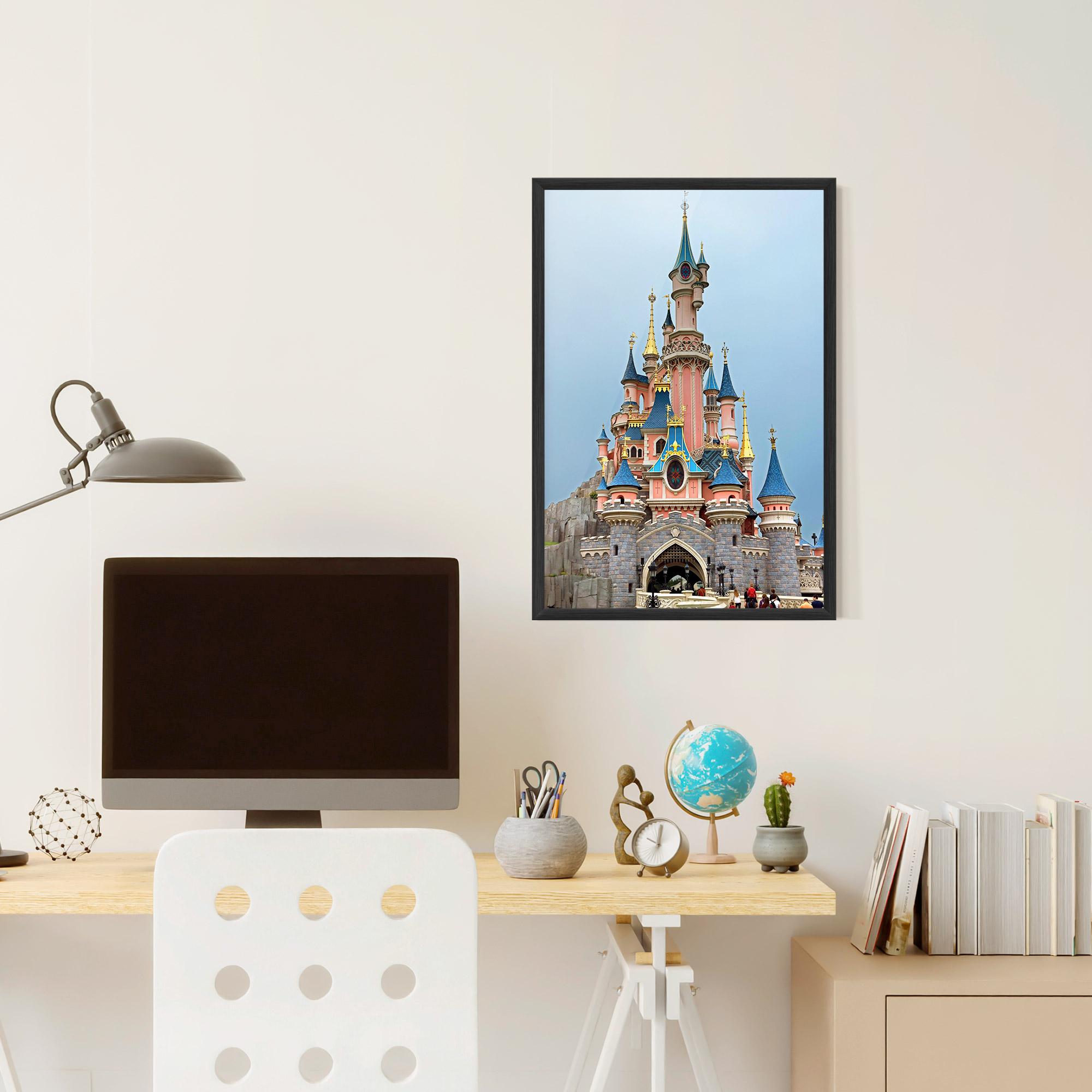 Poster Înrămat Disneyland Castle mockup 6