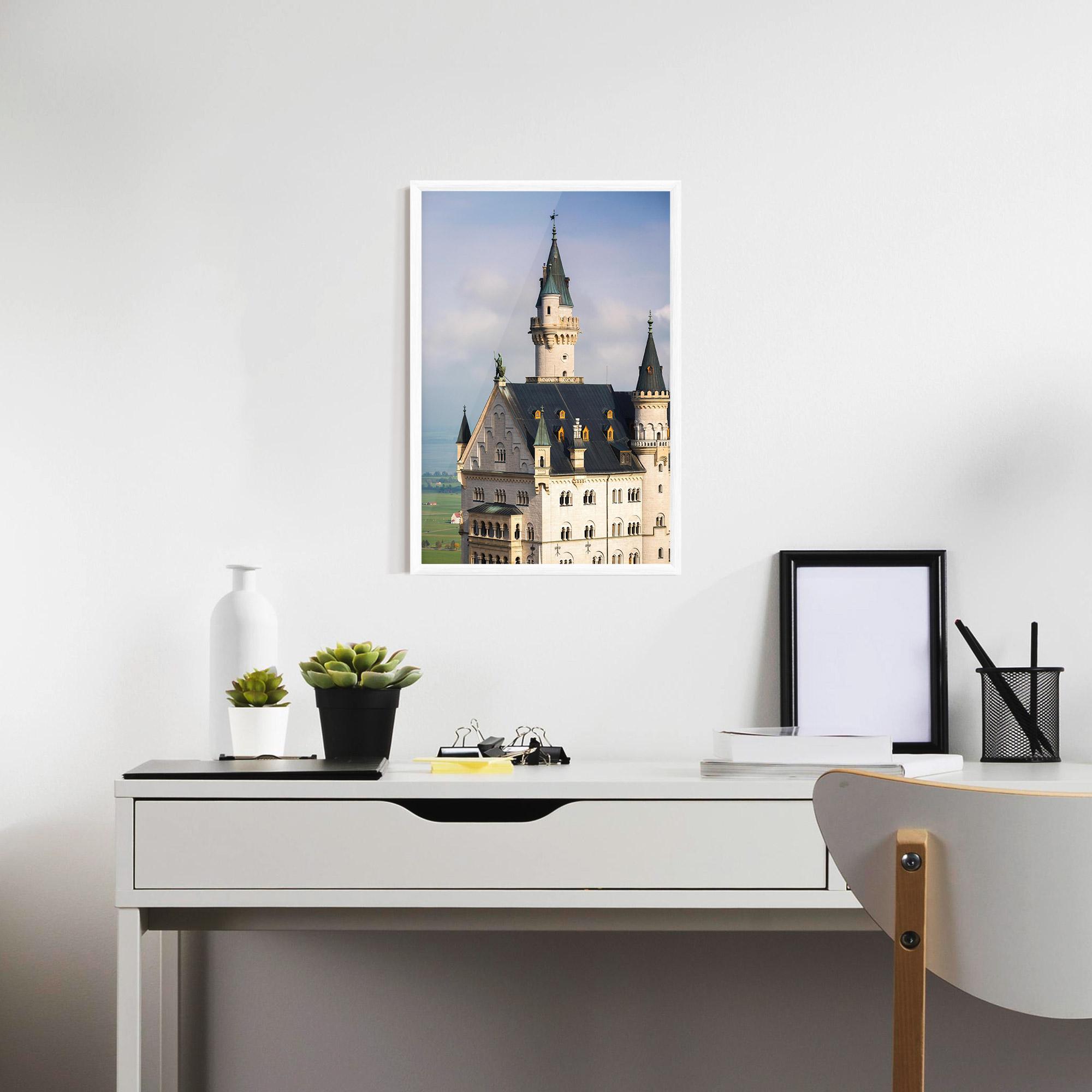 Poster Înrămat Neuschwanstein Castle View mockup 7