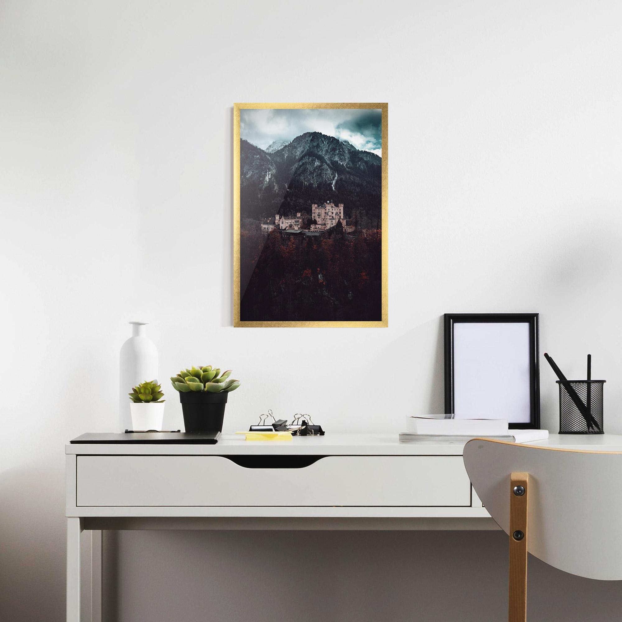 Poster Înrămat Forest Castle mockup 7