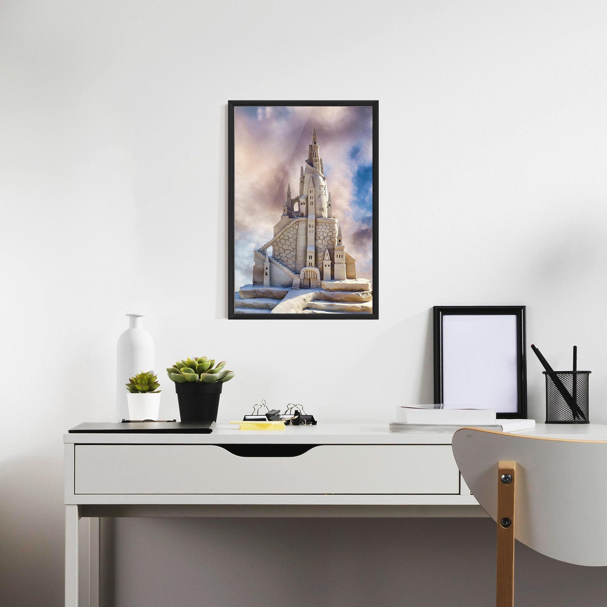 Poster Înrămat Cream Castle mockup 7