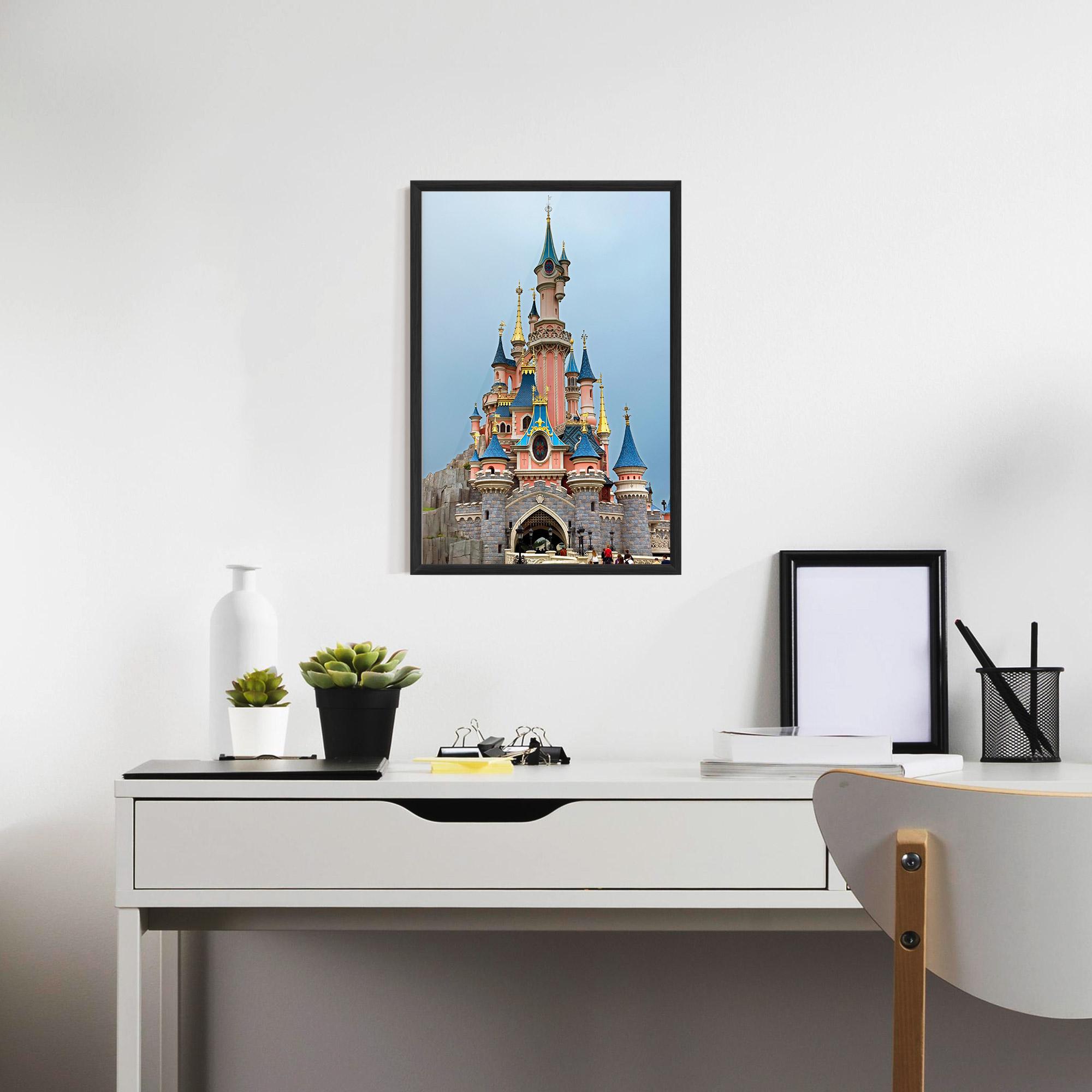 Poster Înrămat Disneyland Castle mockup 7